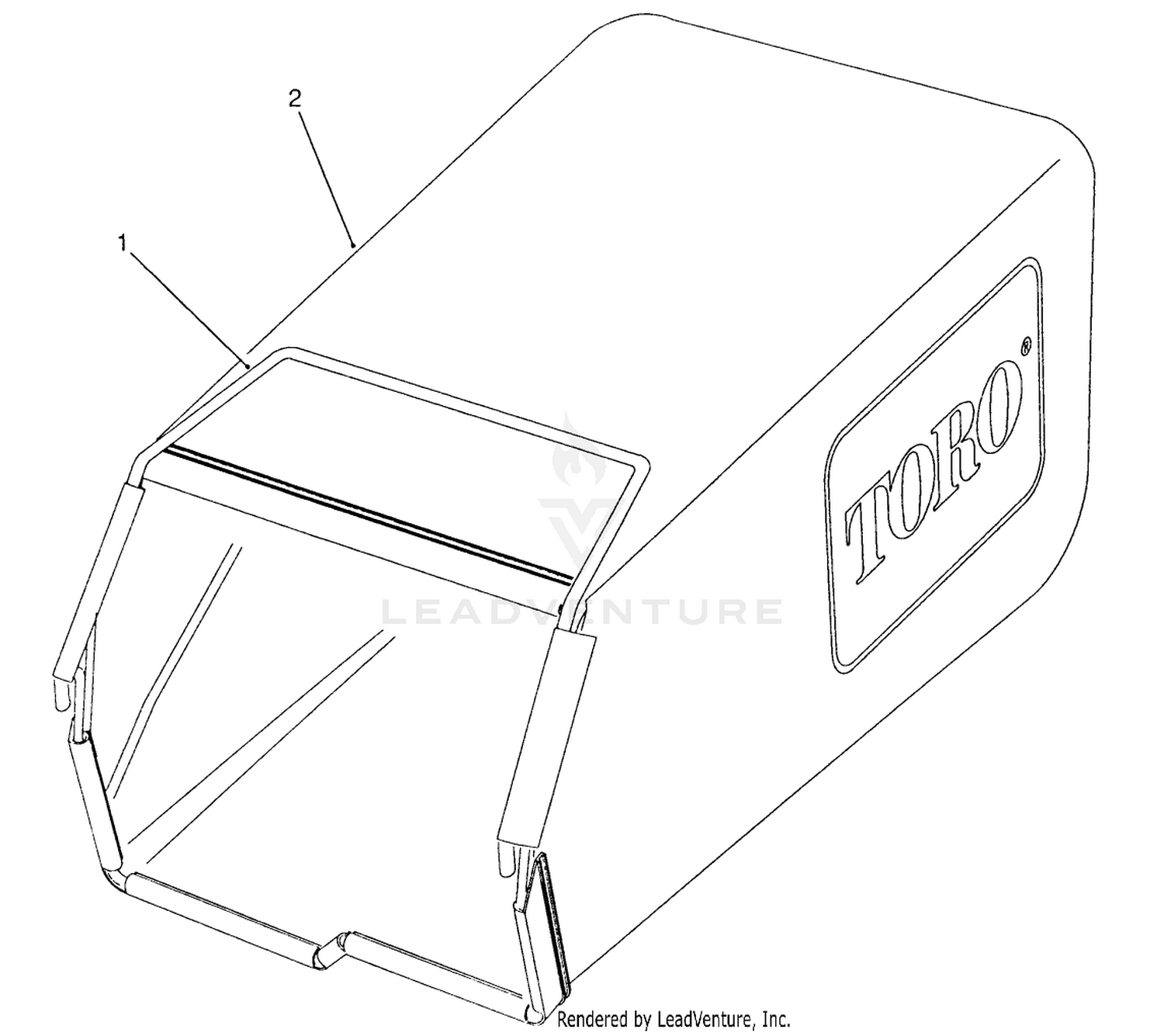 Grass Bag Assembly Model 26625b Serial Nos. 1000101-1000362 Model 26625bg Serial Nos. 1000101-1000300