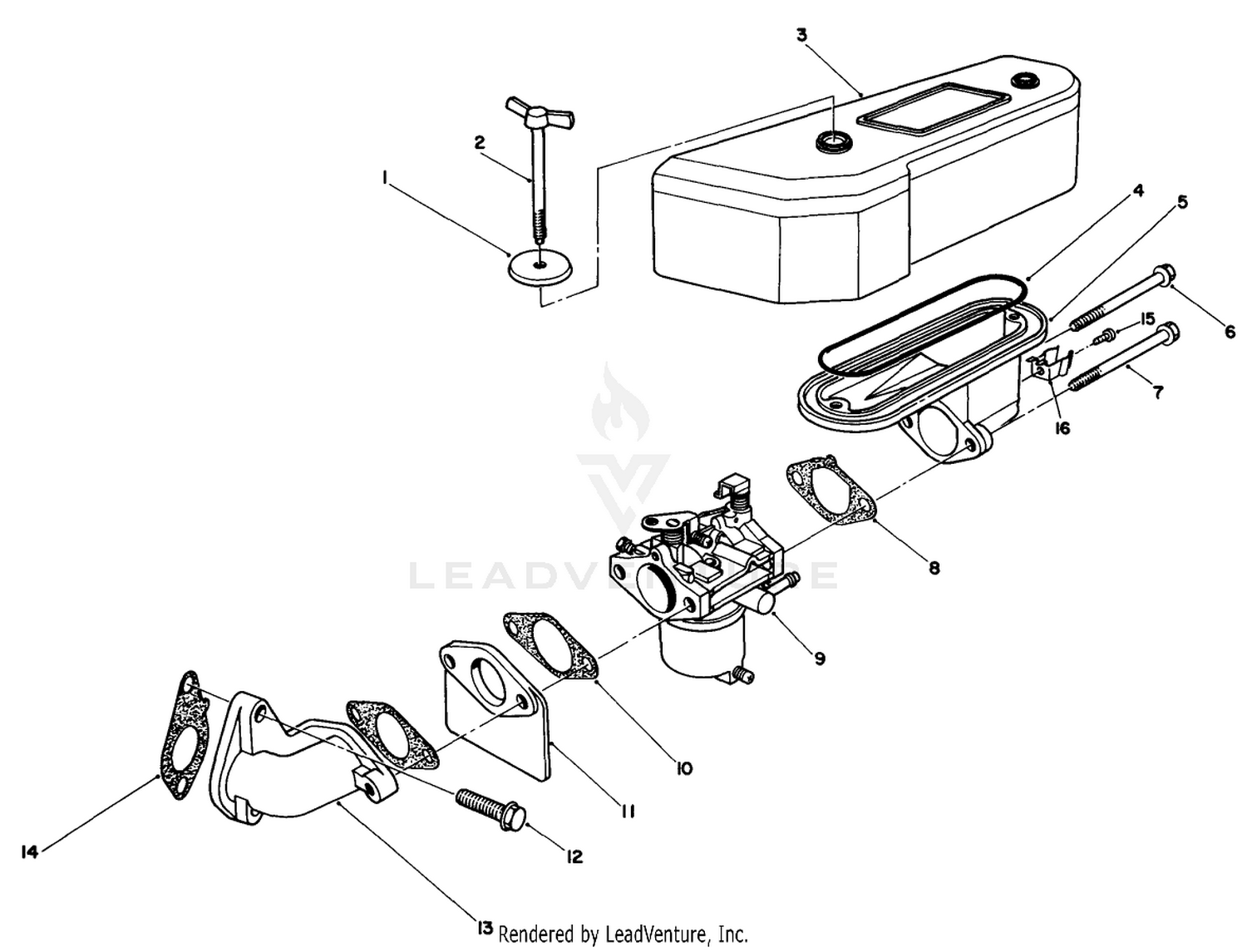 Air Cleaner and Carburetor Assembly