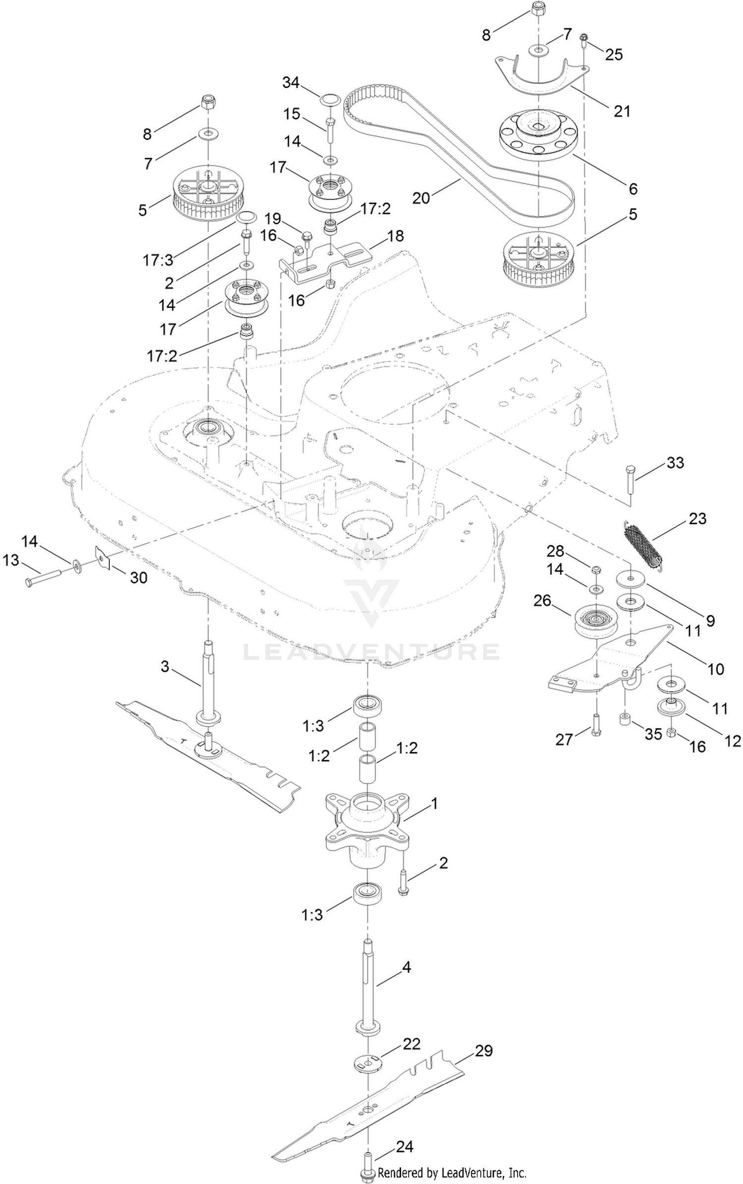 Spindle and Belt Assembly