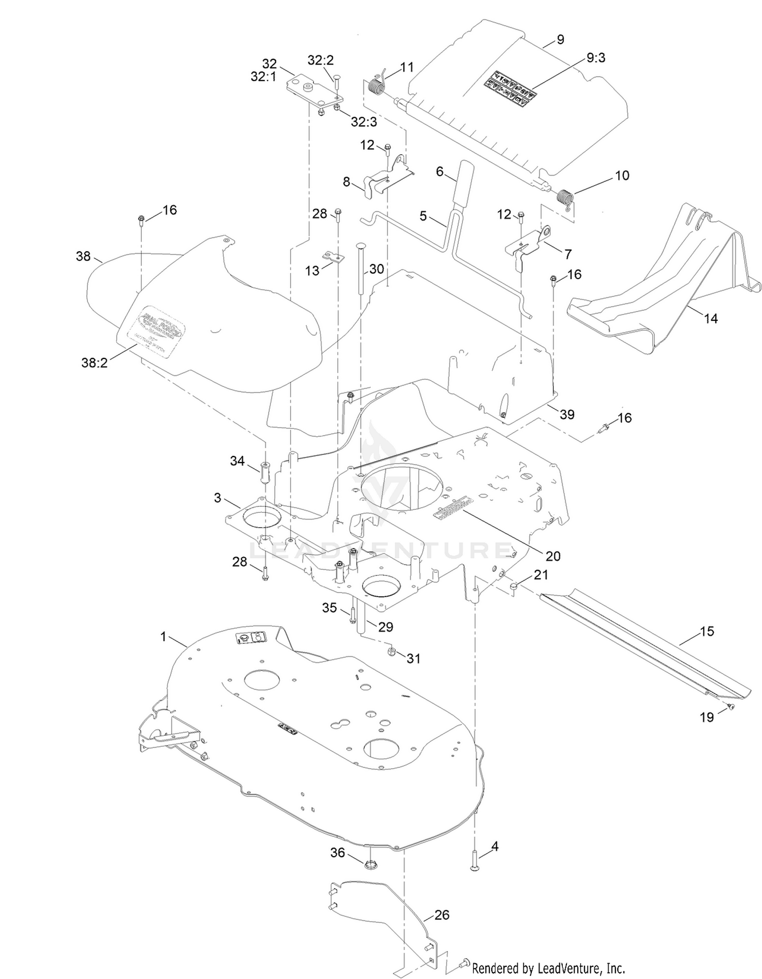 Deck and Bag Assembly