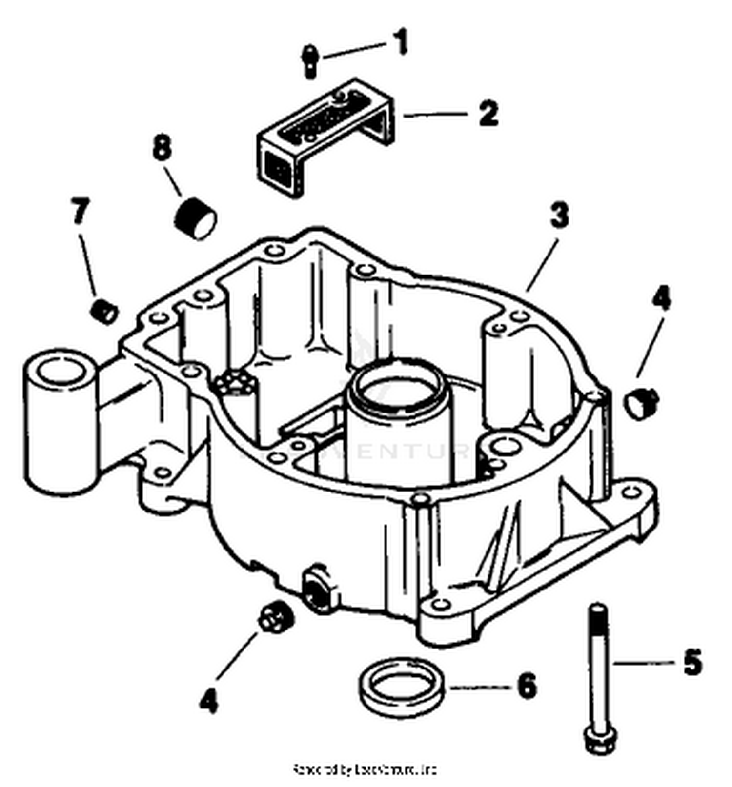 Oil Pan-Engine Kohler Model No. Mv16s-Type 56519