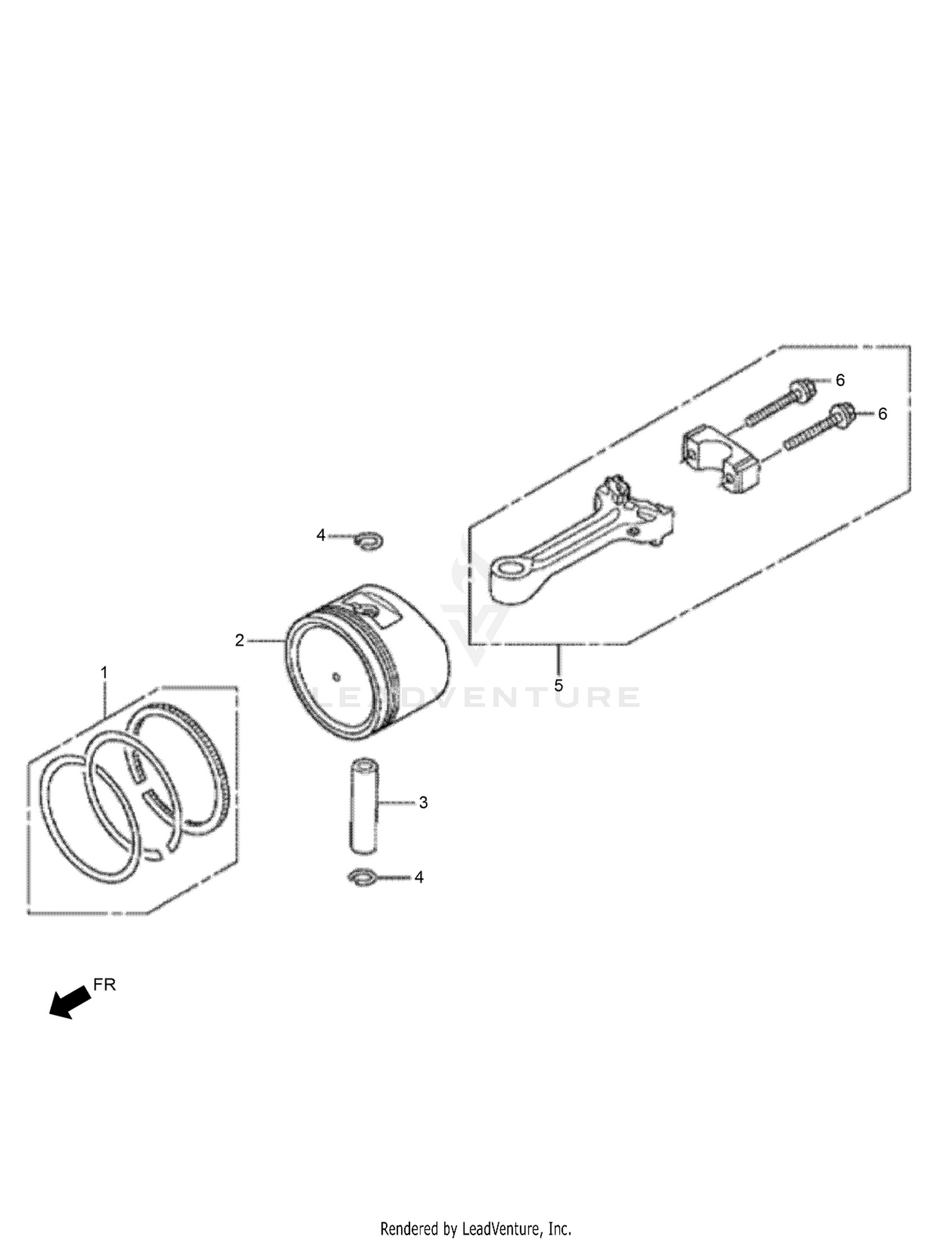 Piston and Connecting Rod Assembly