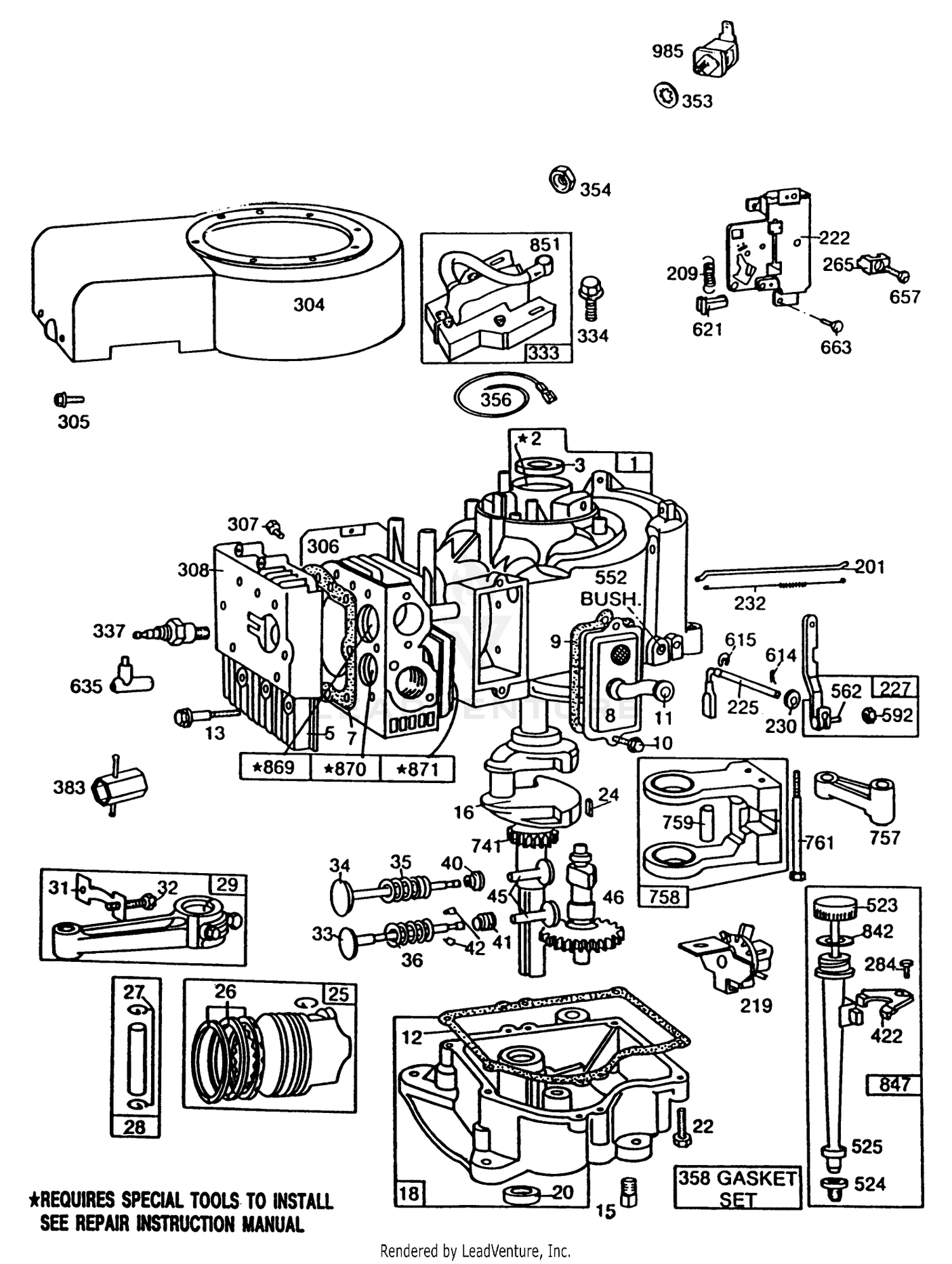 Briggs  Stratton Model No. 253706-0223-01 (continued)