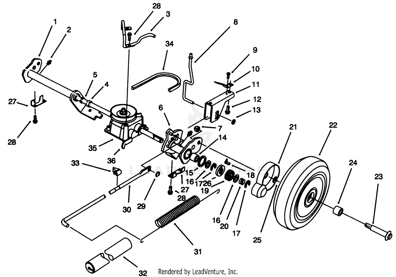 S.p. Rear Axle Assembly