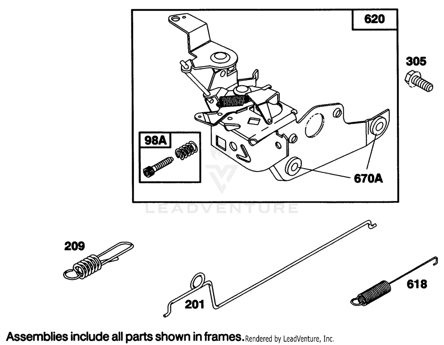 Engine Briggs  Stratton Model 122702-3171-01 4