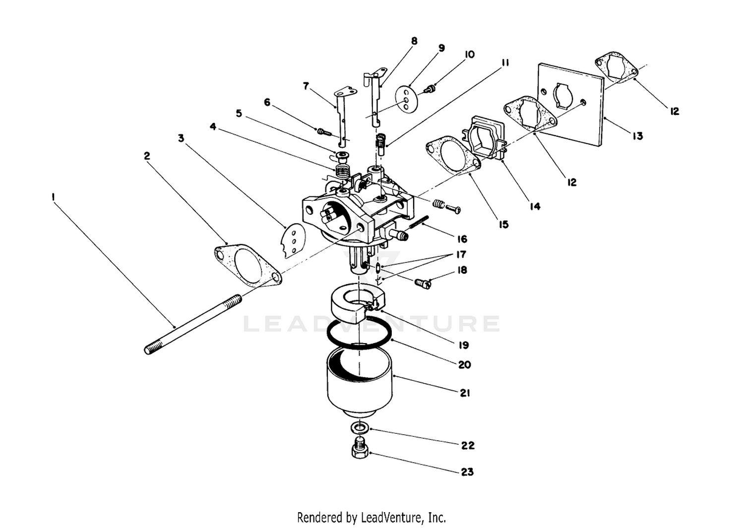 Carburetor Assembly (engine Model No. 47pf5  47pg6)