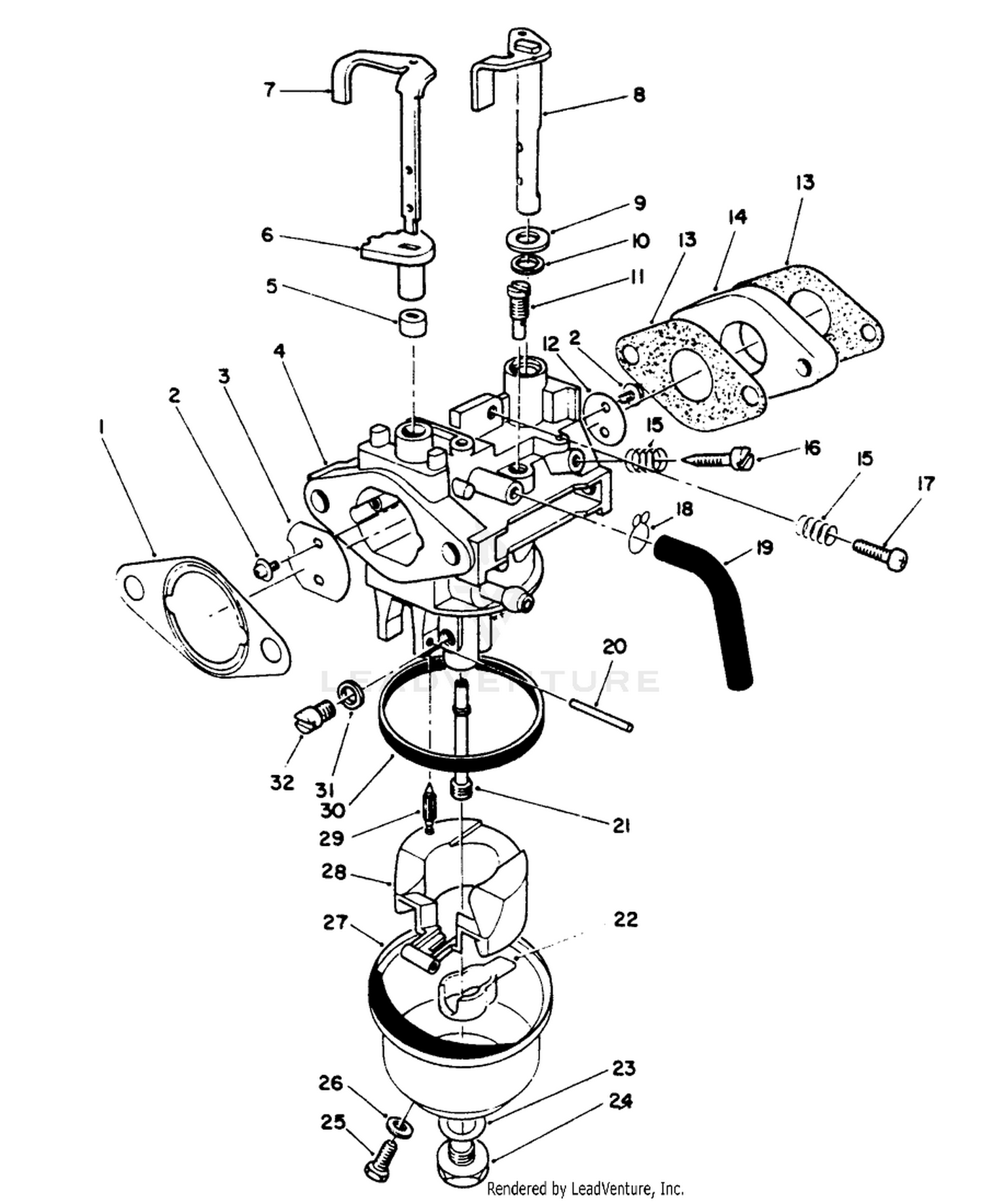 Carburetor Assembly (model No. Vmk9-2)