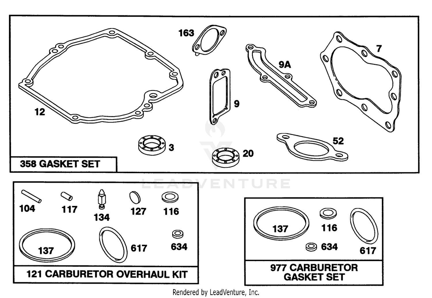 Engine Briggs  Stratton Model 122702-3171-01 8