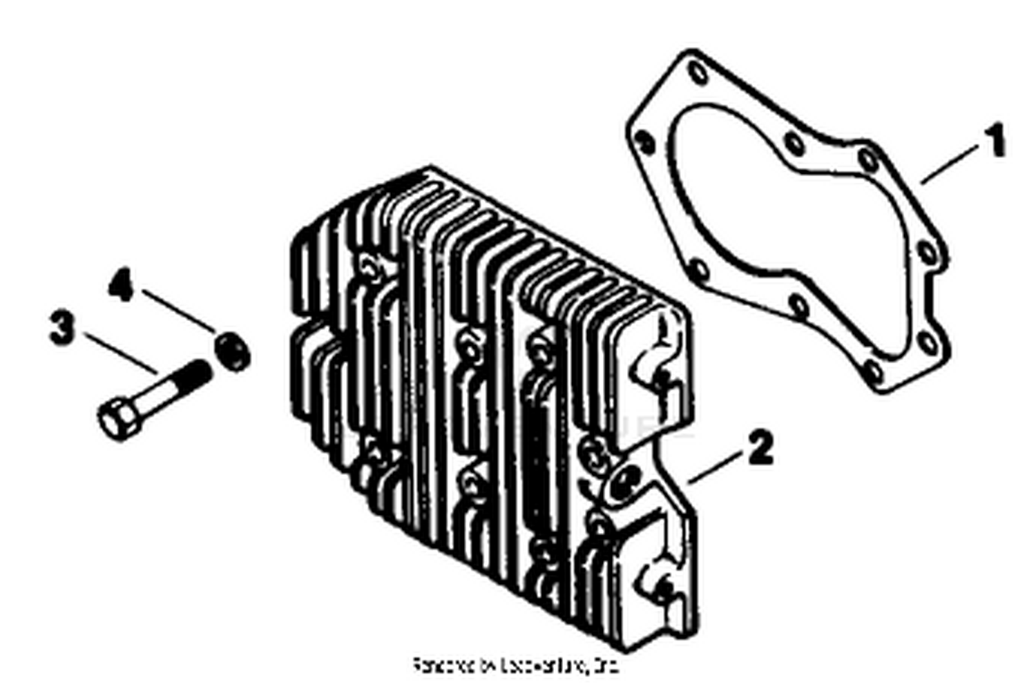 Cylinder Head-Engine Kohler Model No. Mv16s-Type 56511