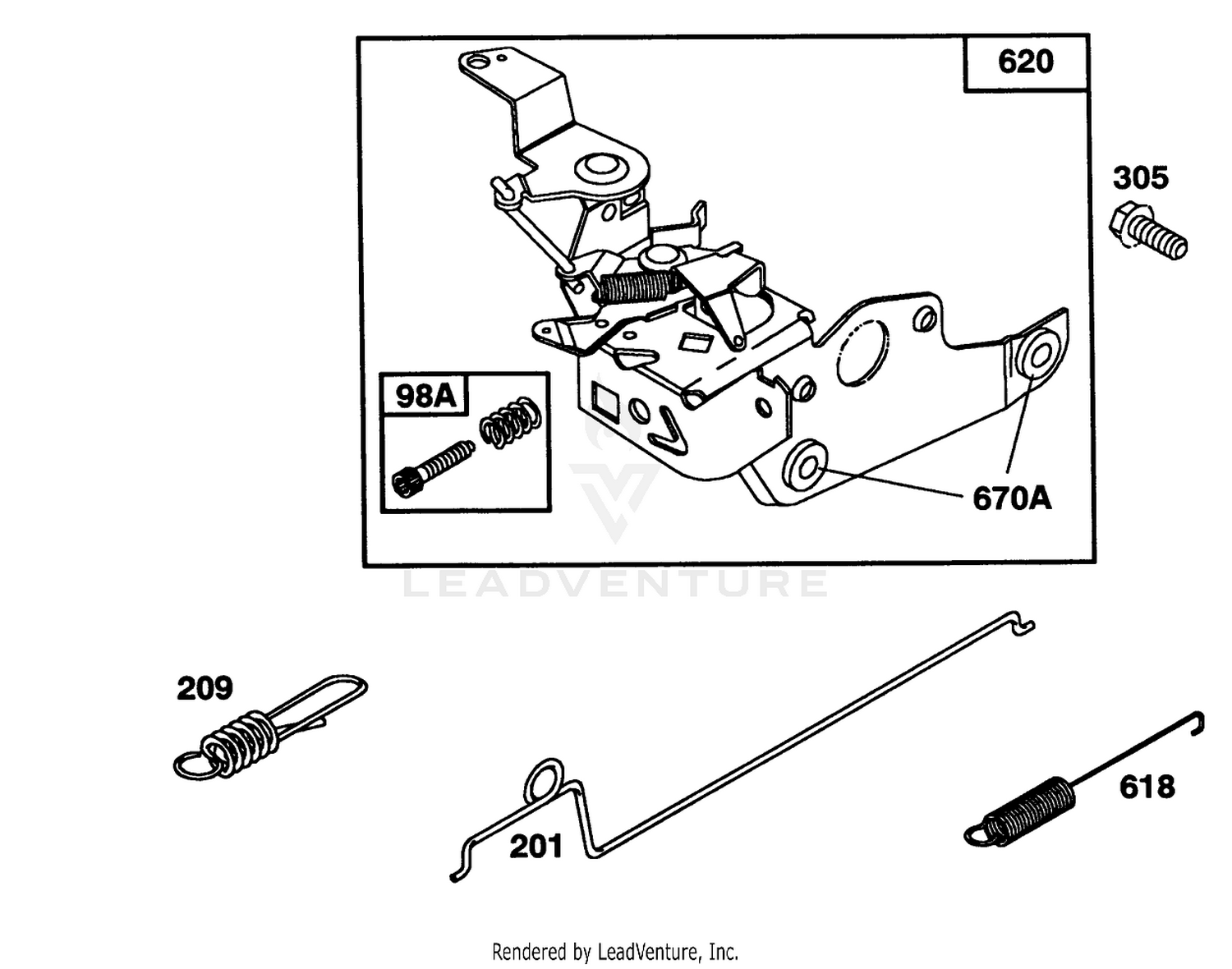 Engine Briggs  Stratton Model 122702-3171-01 4