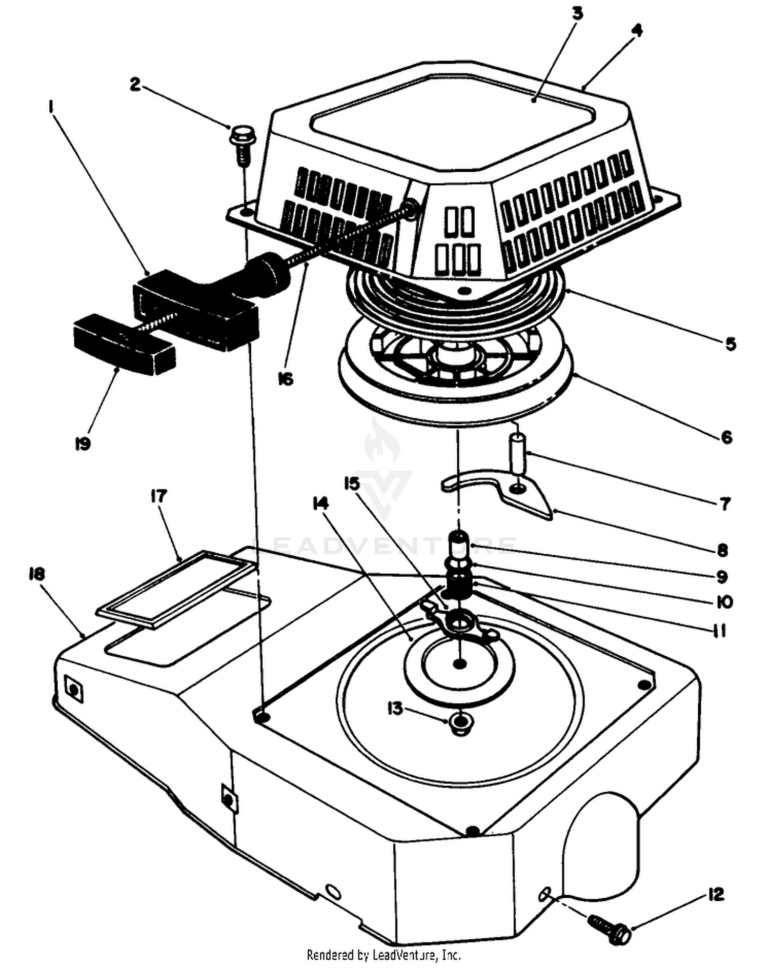 Engine Assembly Model No. Vmh-7
