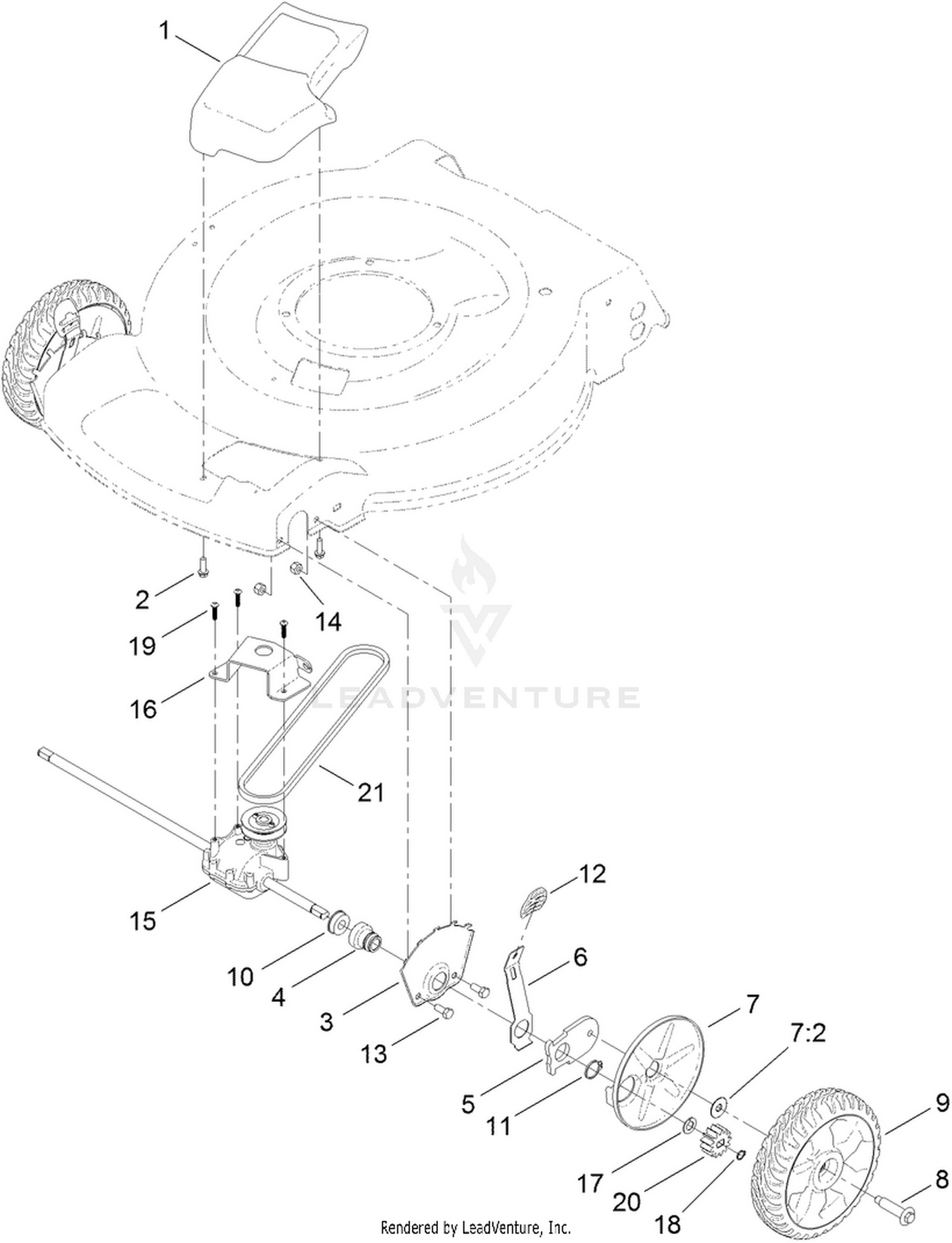 Toro recycler 2024 22 transmission replacement