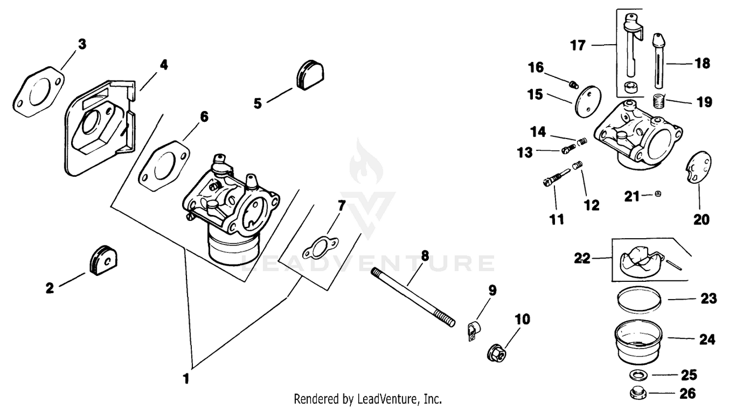 Fuel System-Engine Model No. Cv14 T-1412