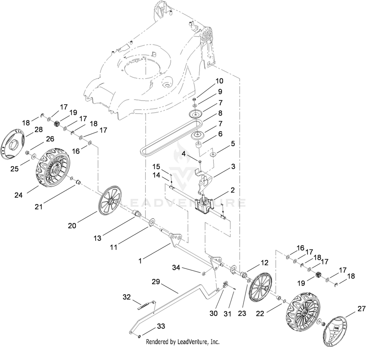 Craftsman Lawn Mower Parts Diagram