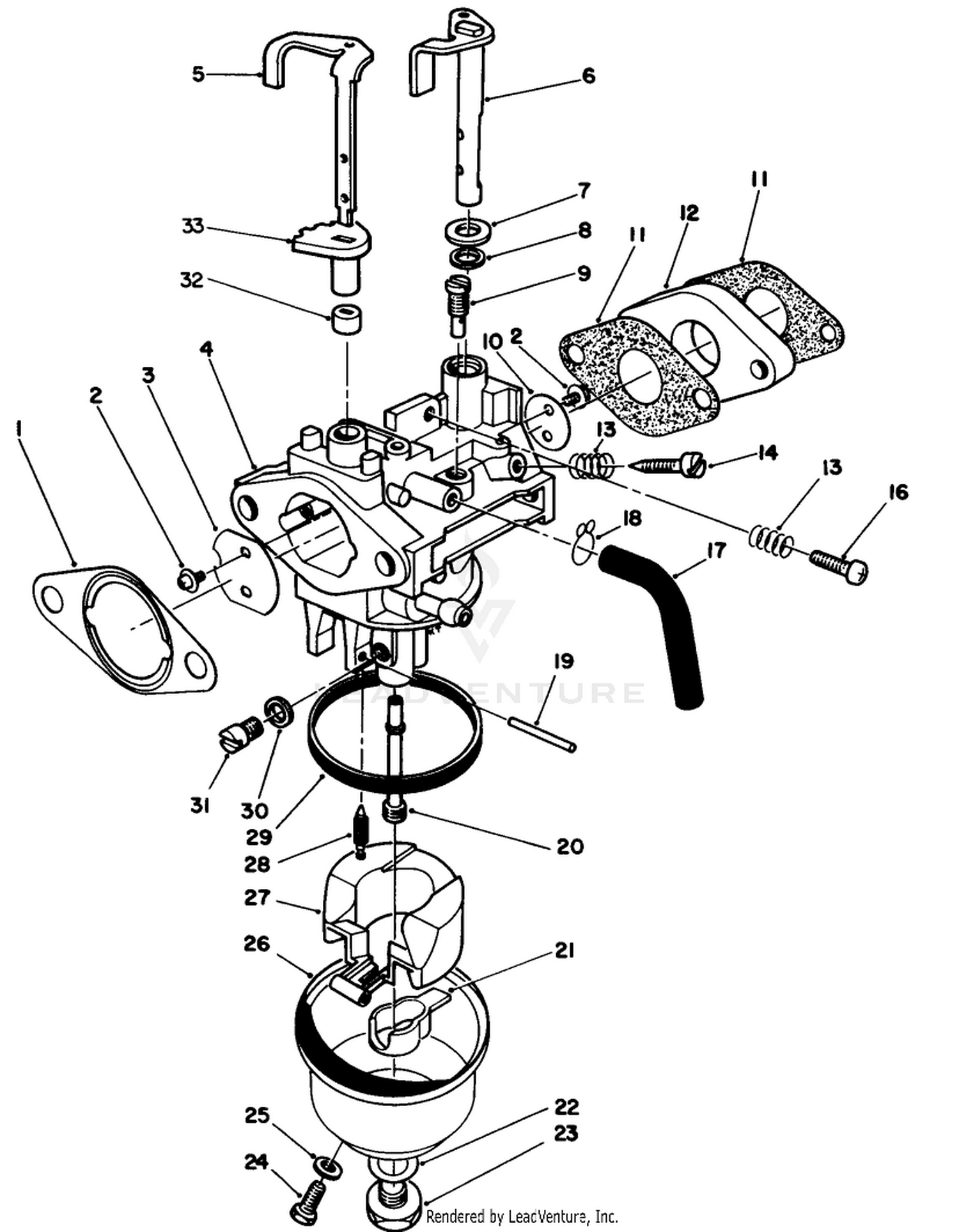 Carburetor Assembly (engine No. Vmj8)