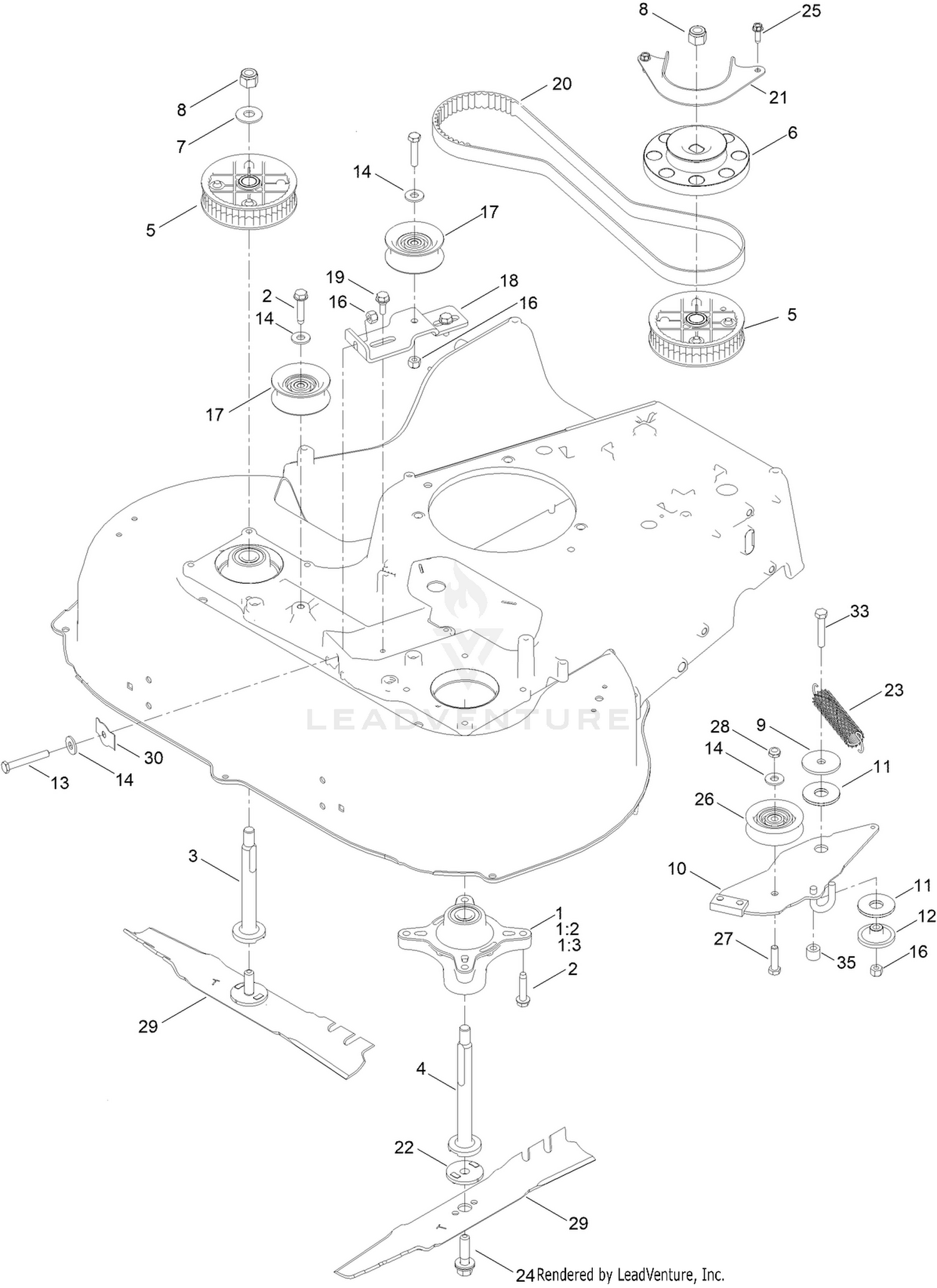 Spindle and Belt Assembly