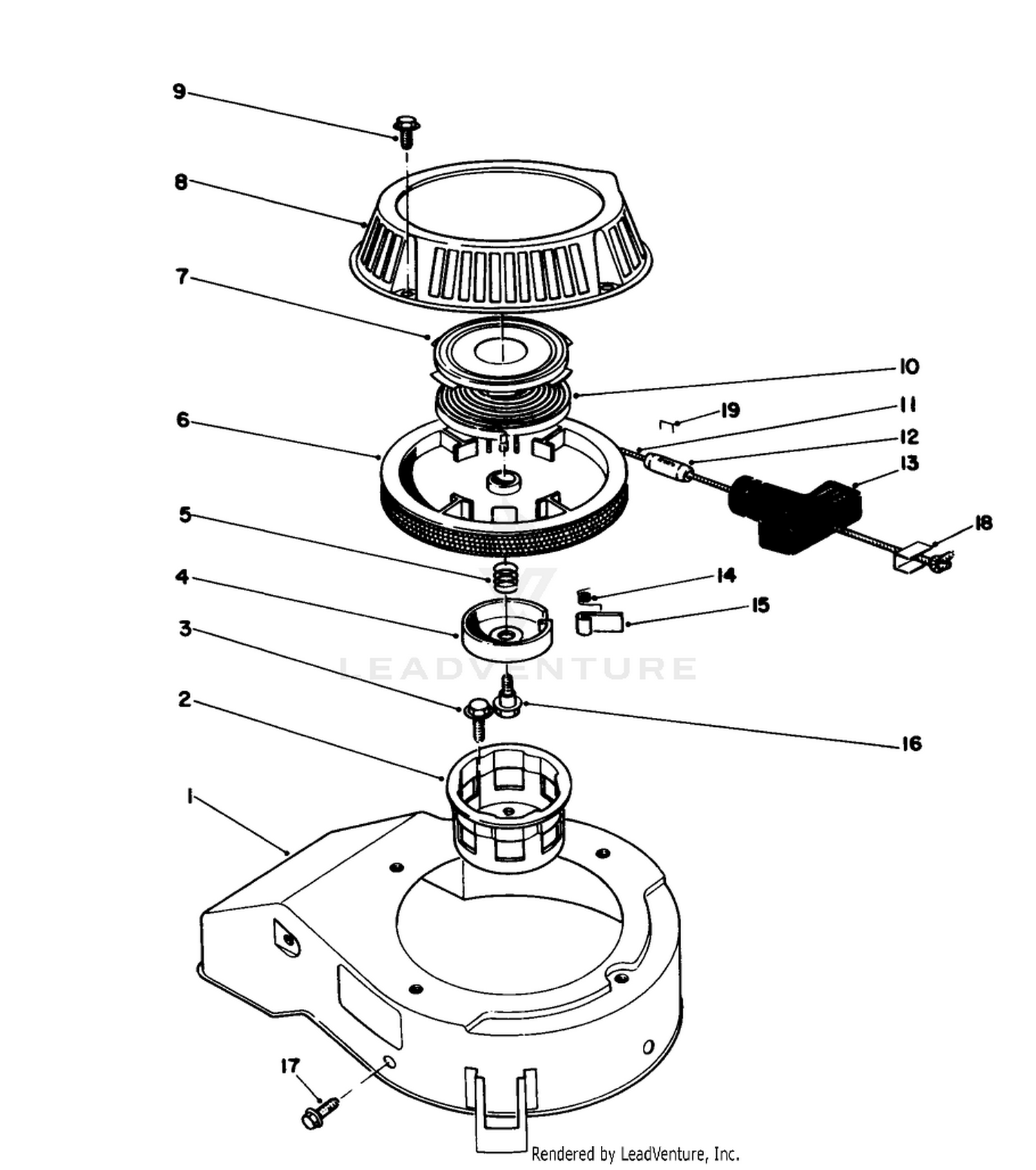 Recoil Assembly (model No. 47pm1-1)