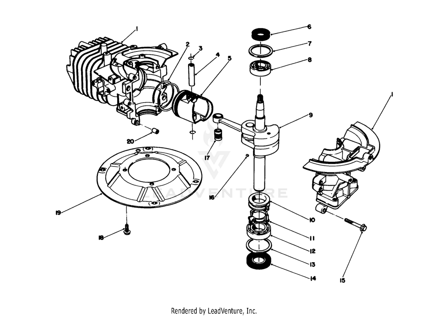 Crankshaft Assembly (model No. 47ph7)