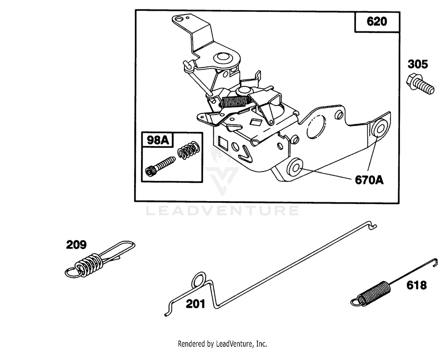 Engine Briggs  Stratton Model 124702-3115-01 4