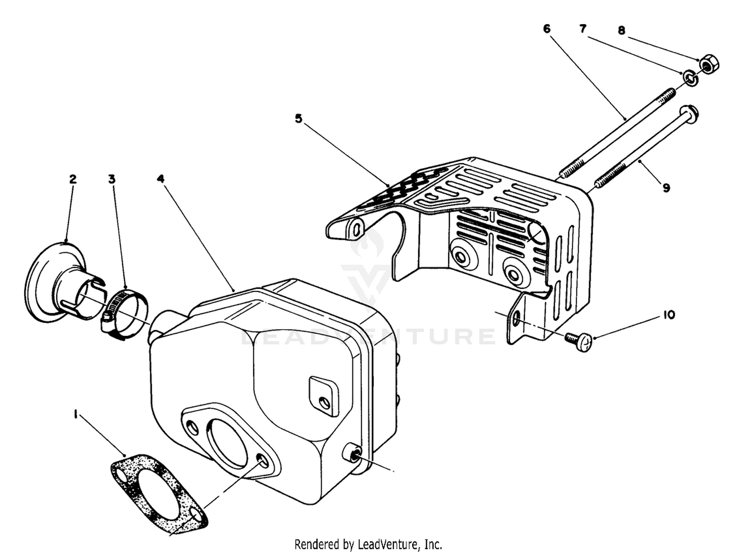 Muffler Assembly (model No. 47pl0-3)