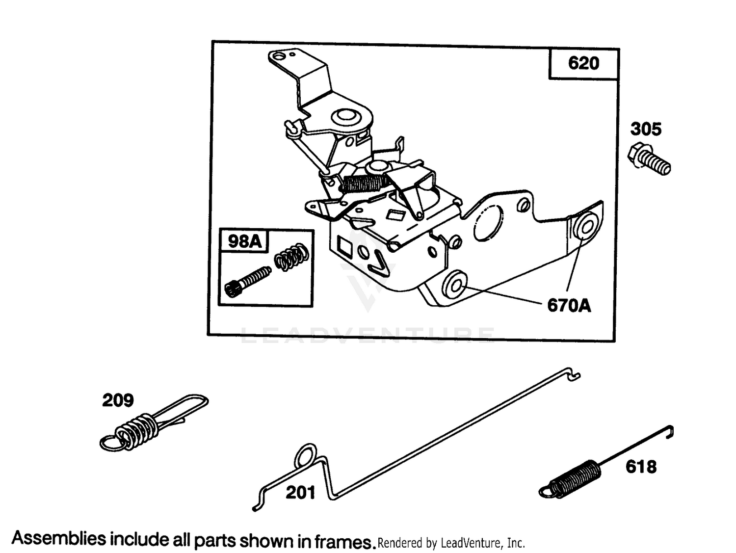 Engine Briggs  Stratton Model 122702-3171-01 4
