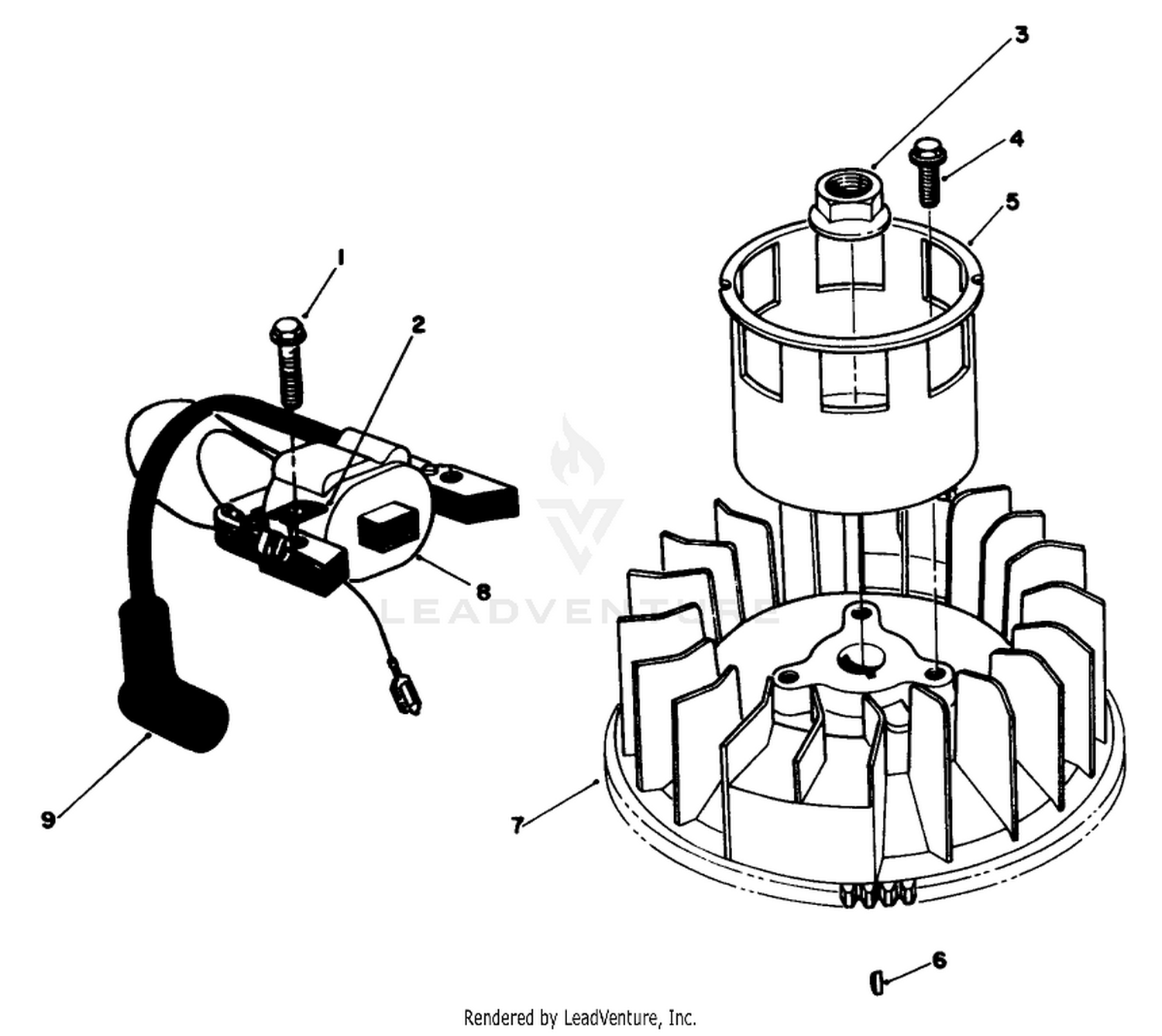 MAGNETO  FLYWHEEL ASSEMBLY