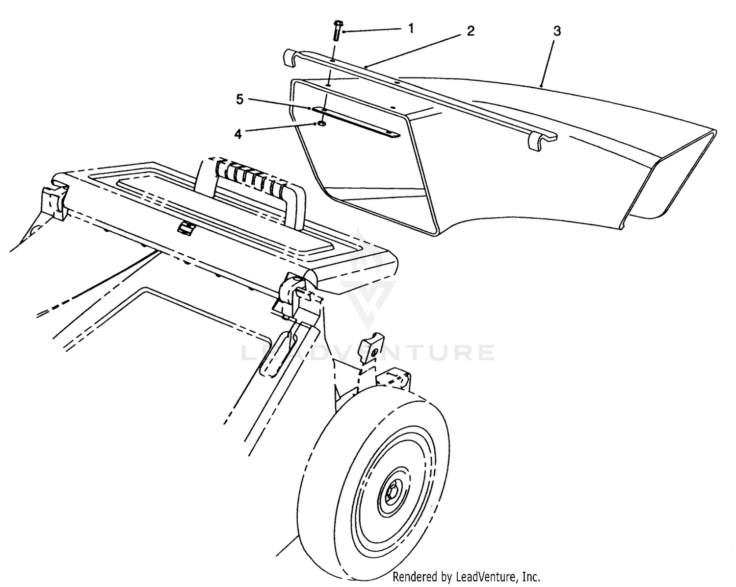 Side Discharge Chute Model No. 59112 (optional)