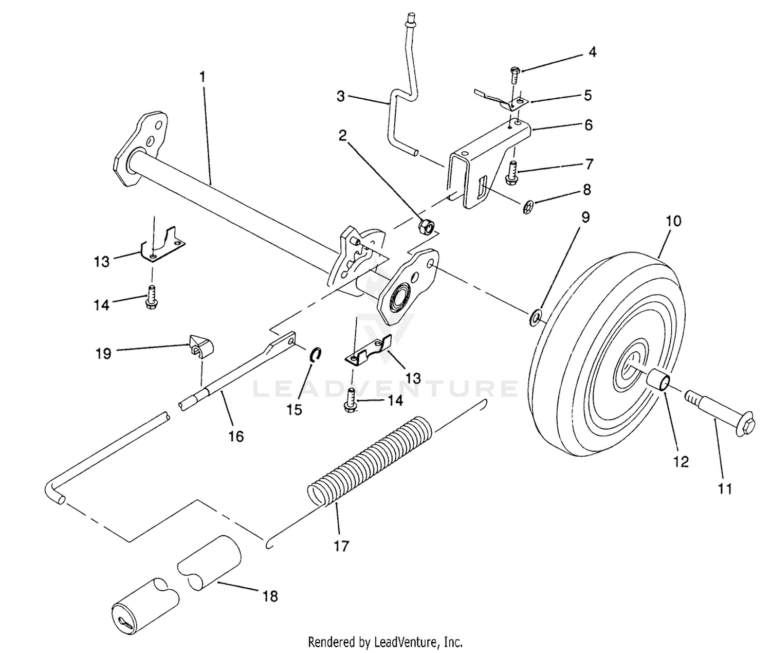 H.p. Rear Axle Assembly (model No. 20911b)