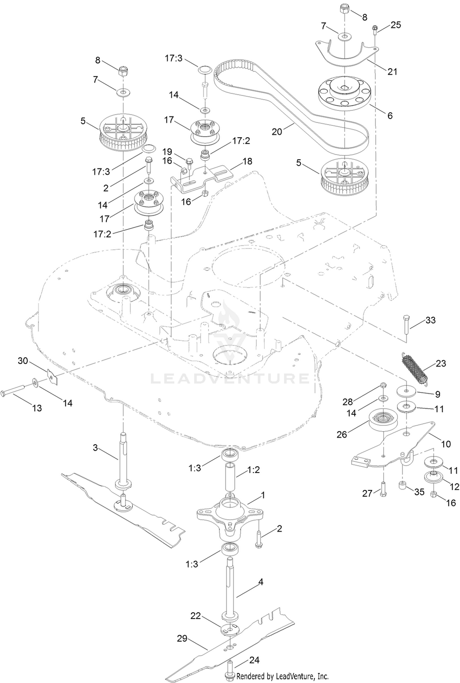 Spindle and Belt Assembly