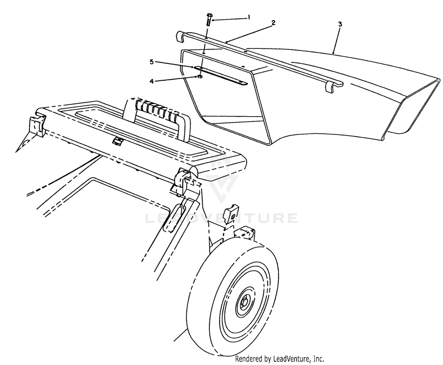 Side Discharge Chute Model No. 59112 (optional)