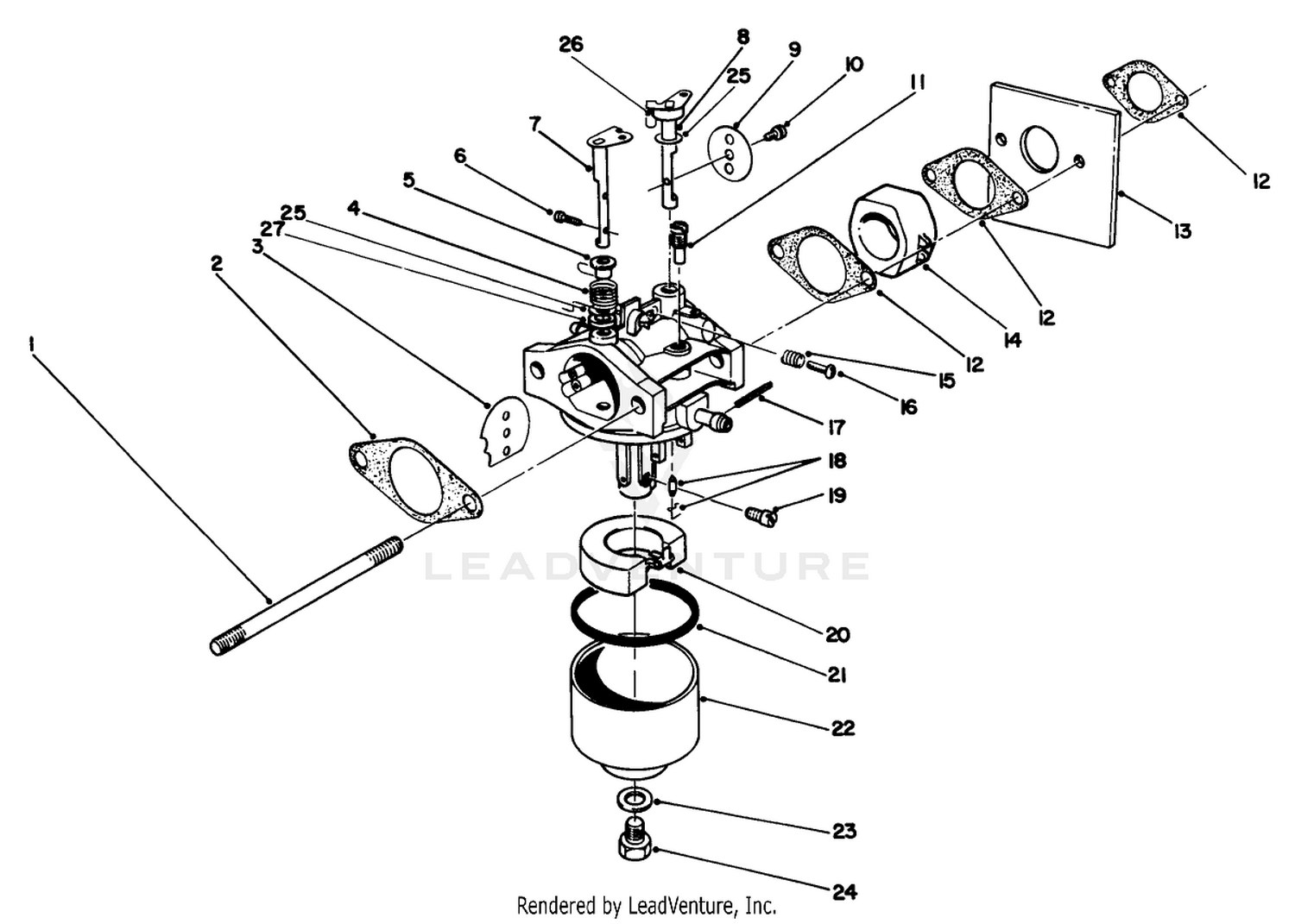 Carburetor Assembly (model No. 47pl0-3)