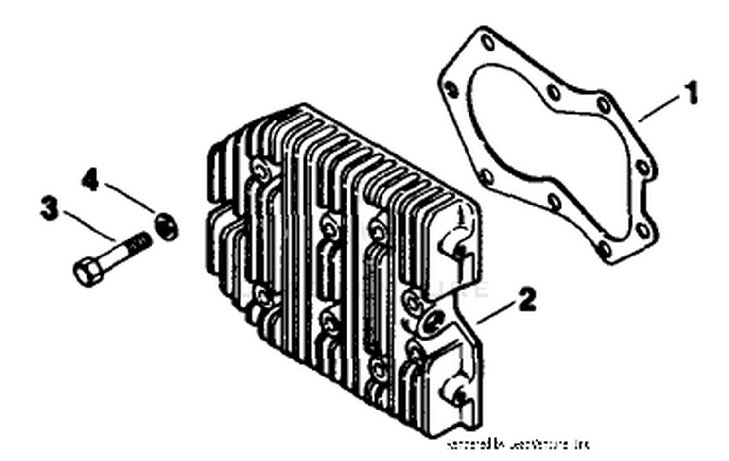 Cylinder Head-Engine Model No. Mv16s-Type 56519