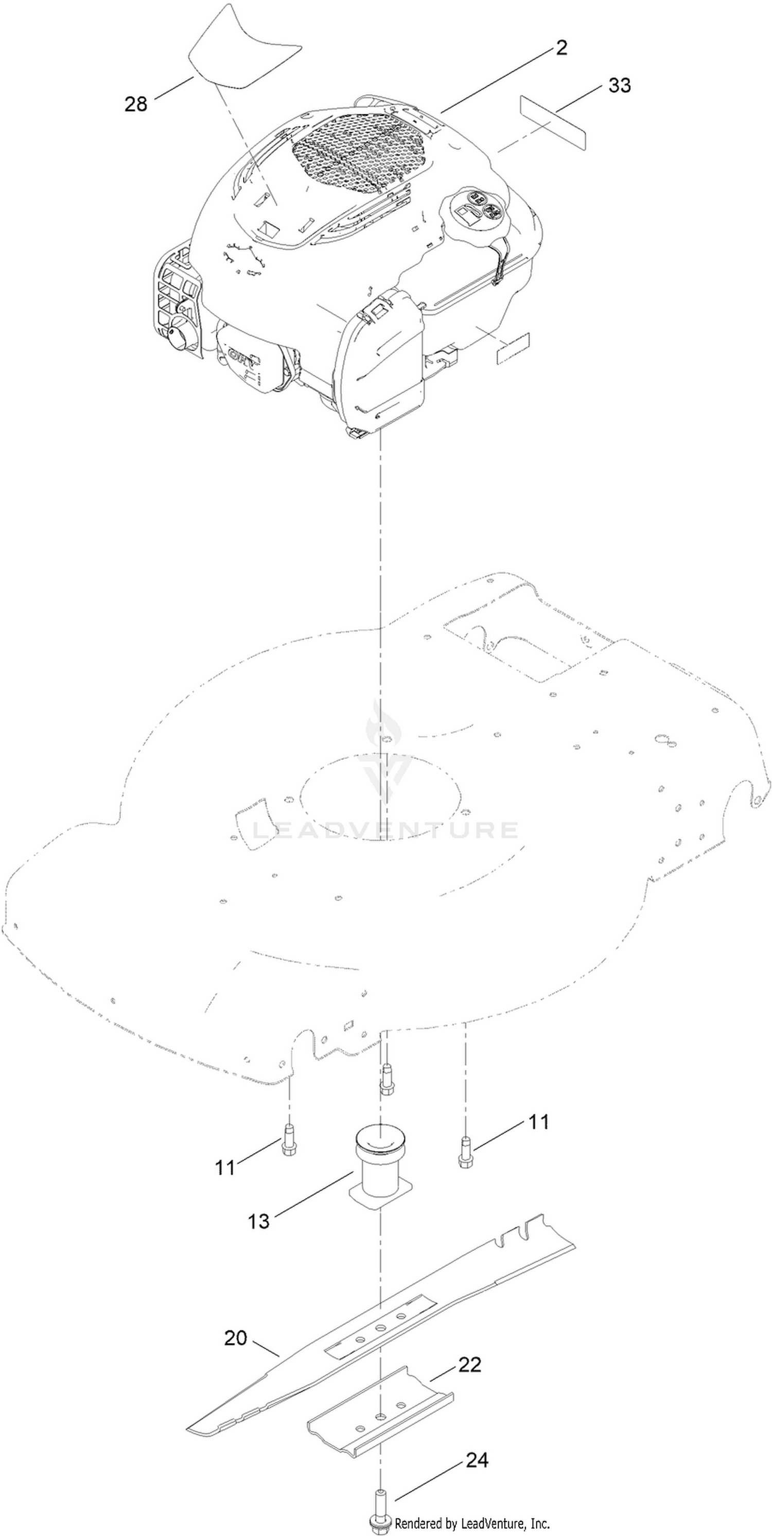 Engine and Blade Assembly