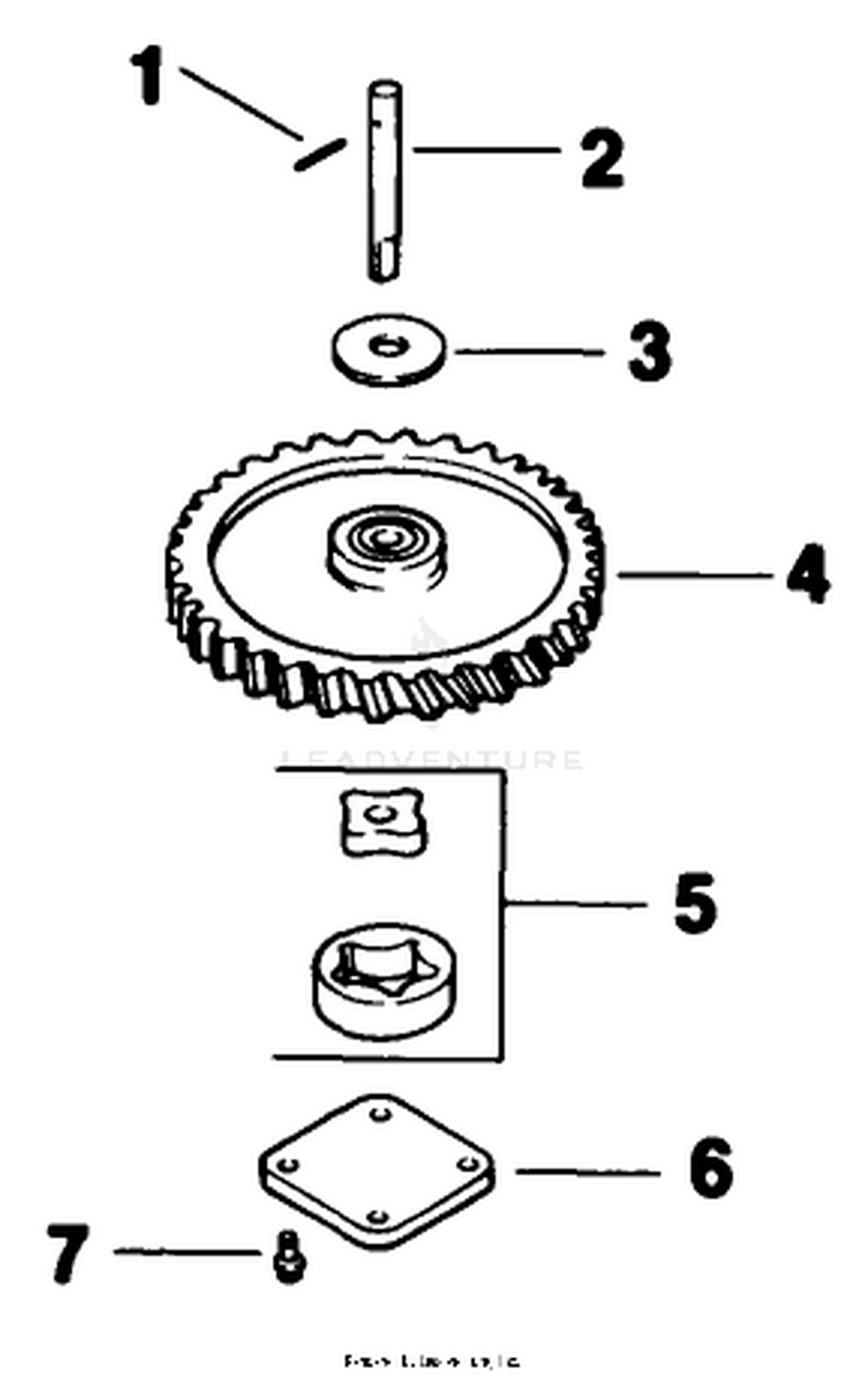 Oil Pump-Engine Kohler Model No. Mv16s-Type 56519