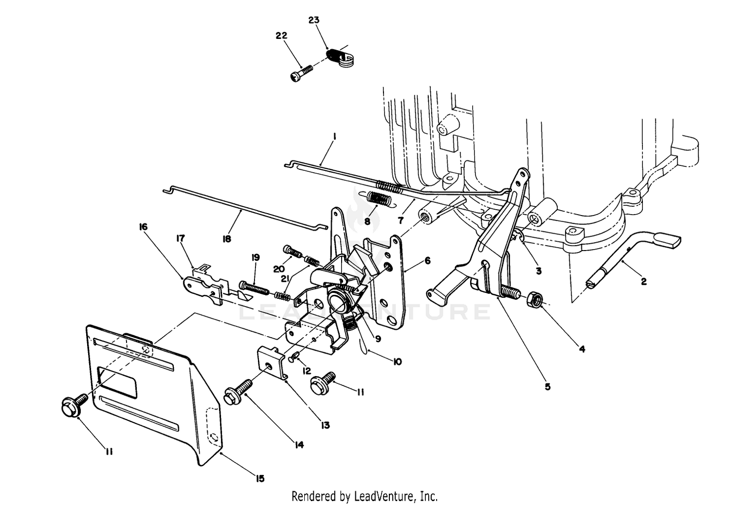 Governor Assembly (engine Model No. Vmh7-4)