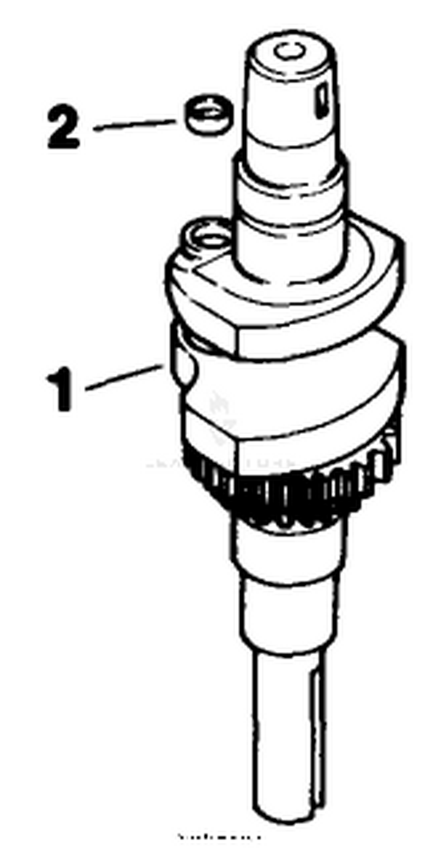 Crankshaft-Engine Kohler Model Cv12.5t Spec. No. 1254
