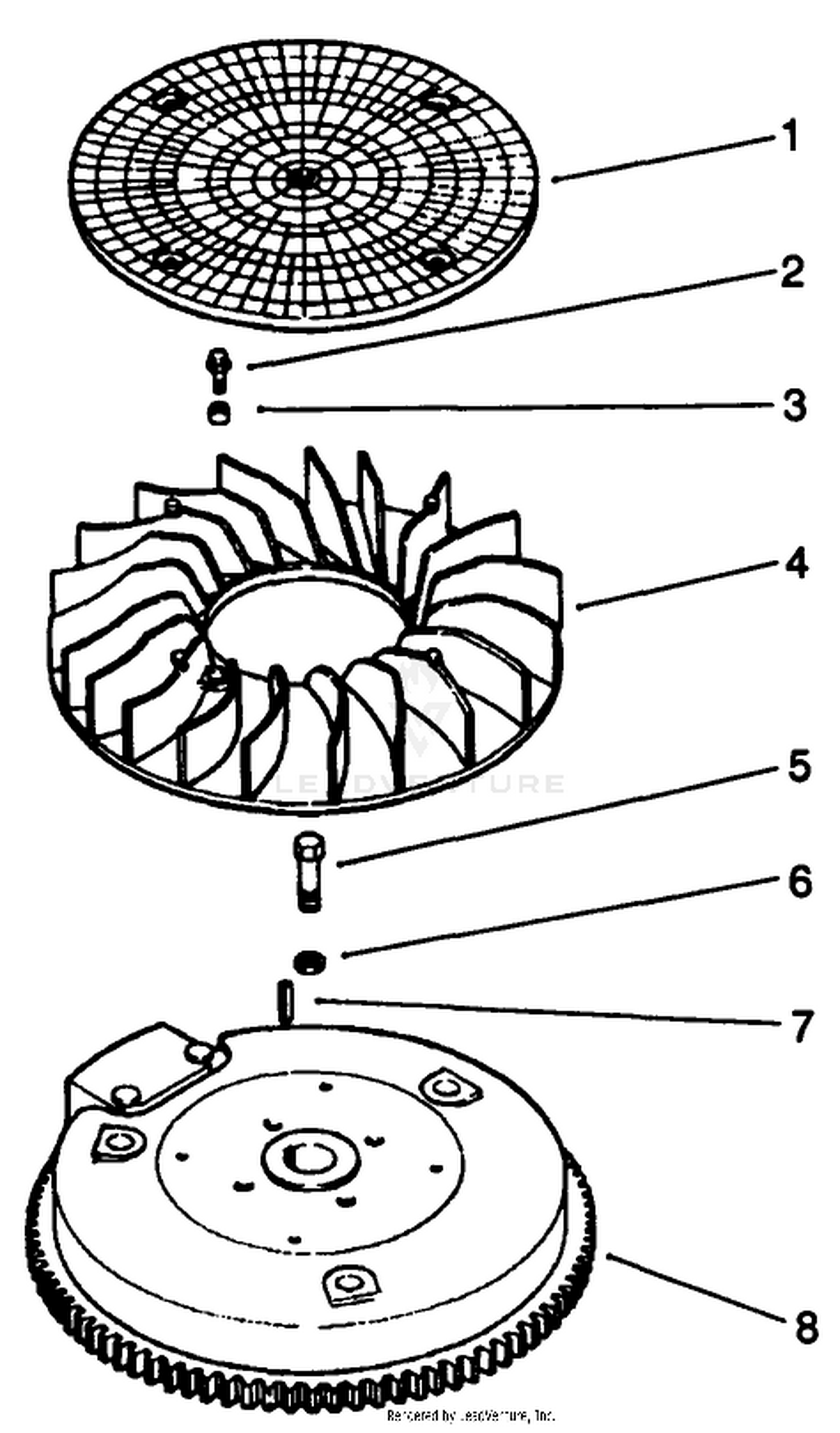 Flywheel-Engine Model No. Mv18s-Type 58543