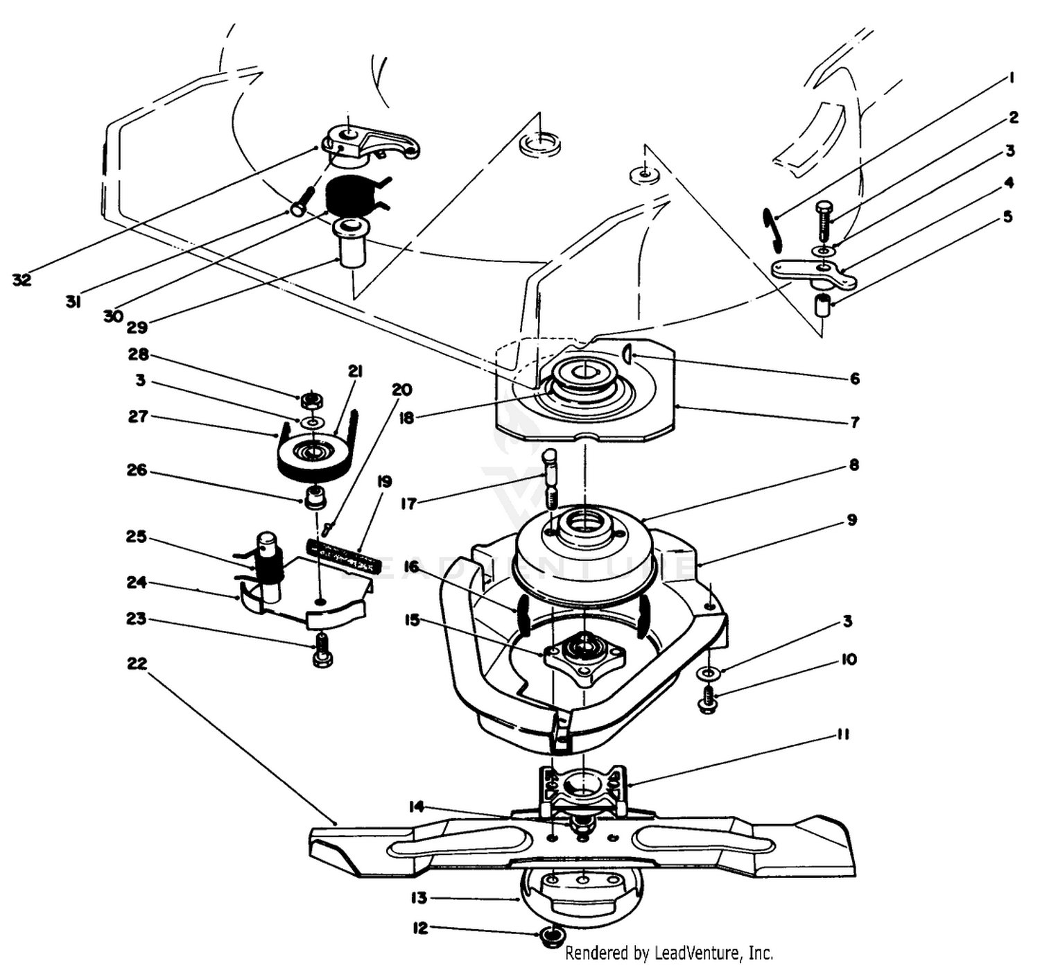 Blade Brake Clutch Assembly