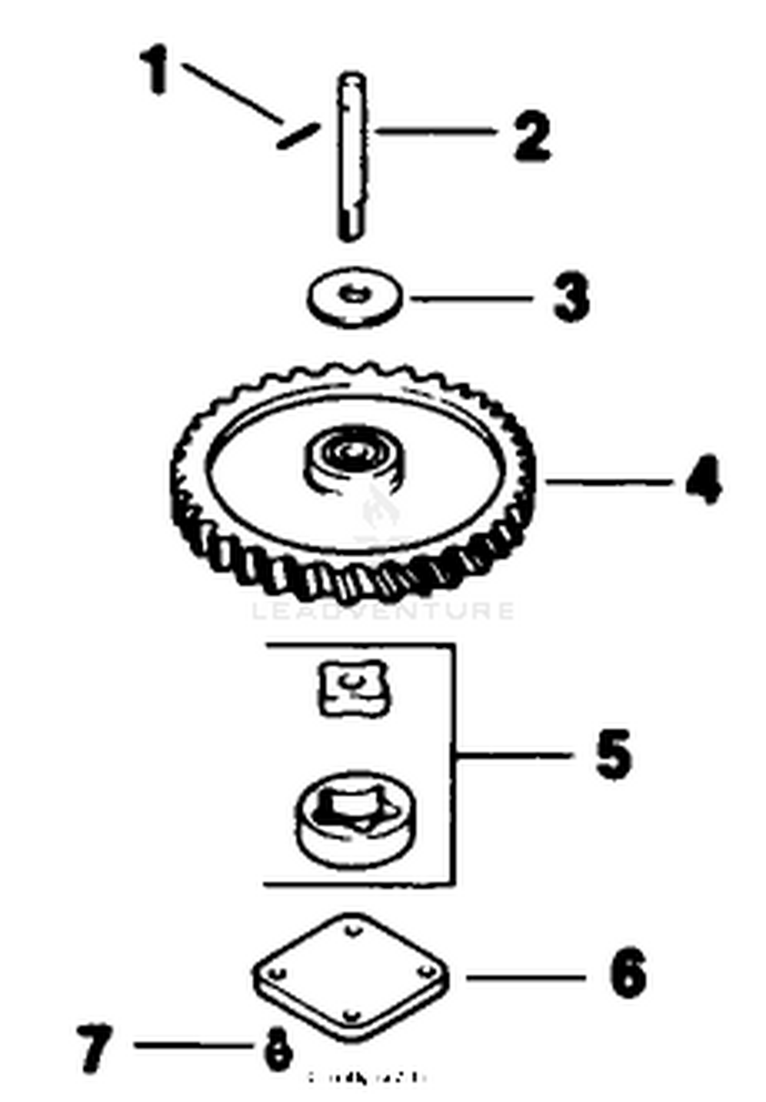 Oil Pump-Engine Kohler Model No. Mv16s-Type 56511