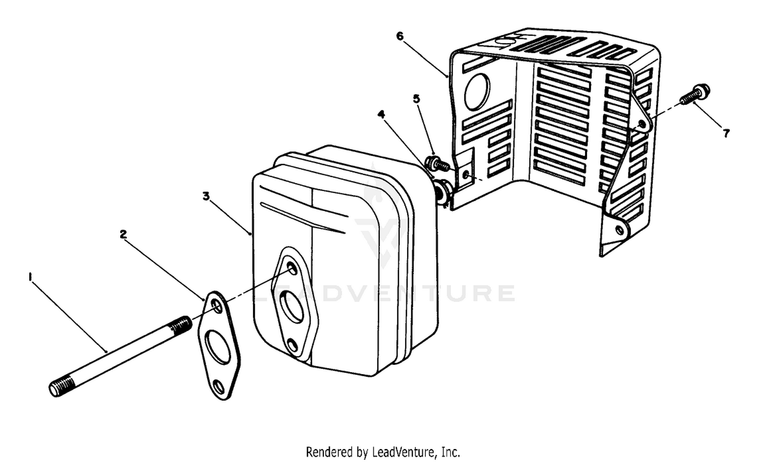 Muffler Assembly (model No. Vmh7)