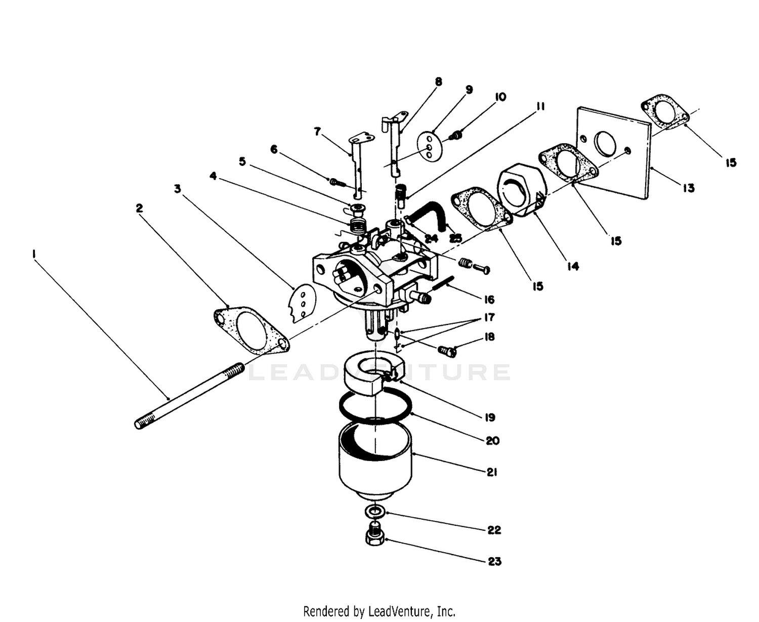 Carburetor Assembly (model No. 47pj8)