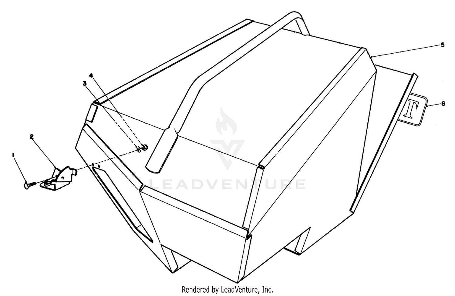 Steel Grass Catcher (model 22099)(optional)