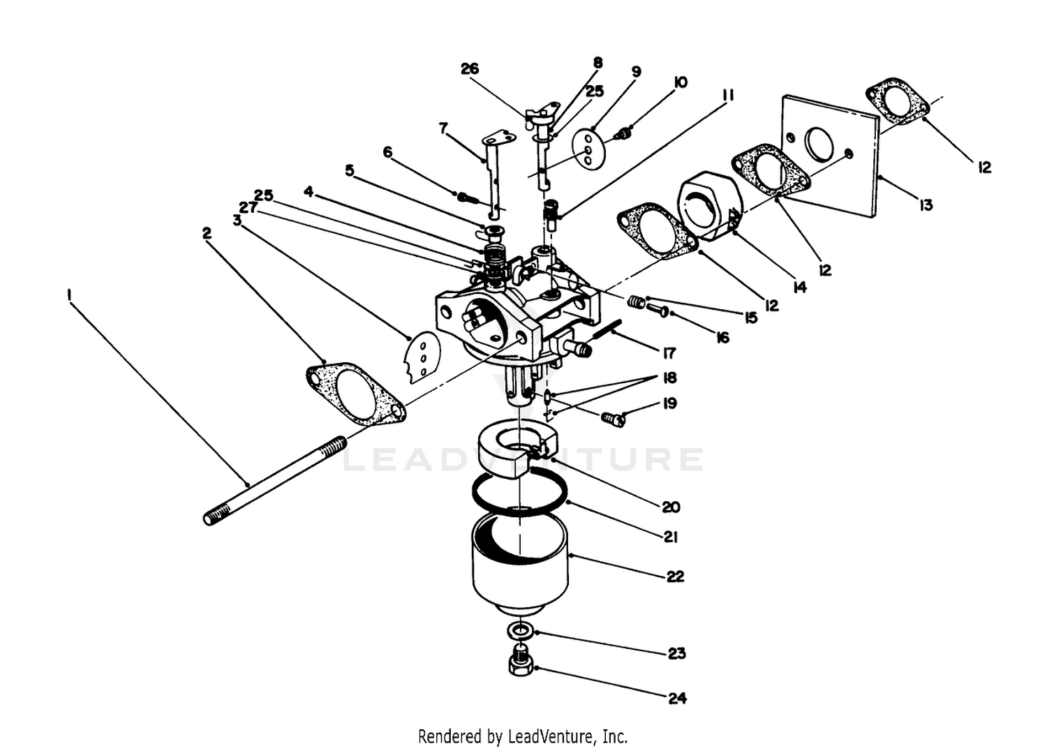 Carburetor Assembly (model No. 47pl0-3)
