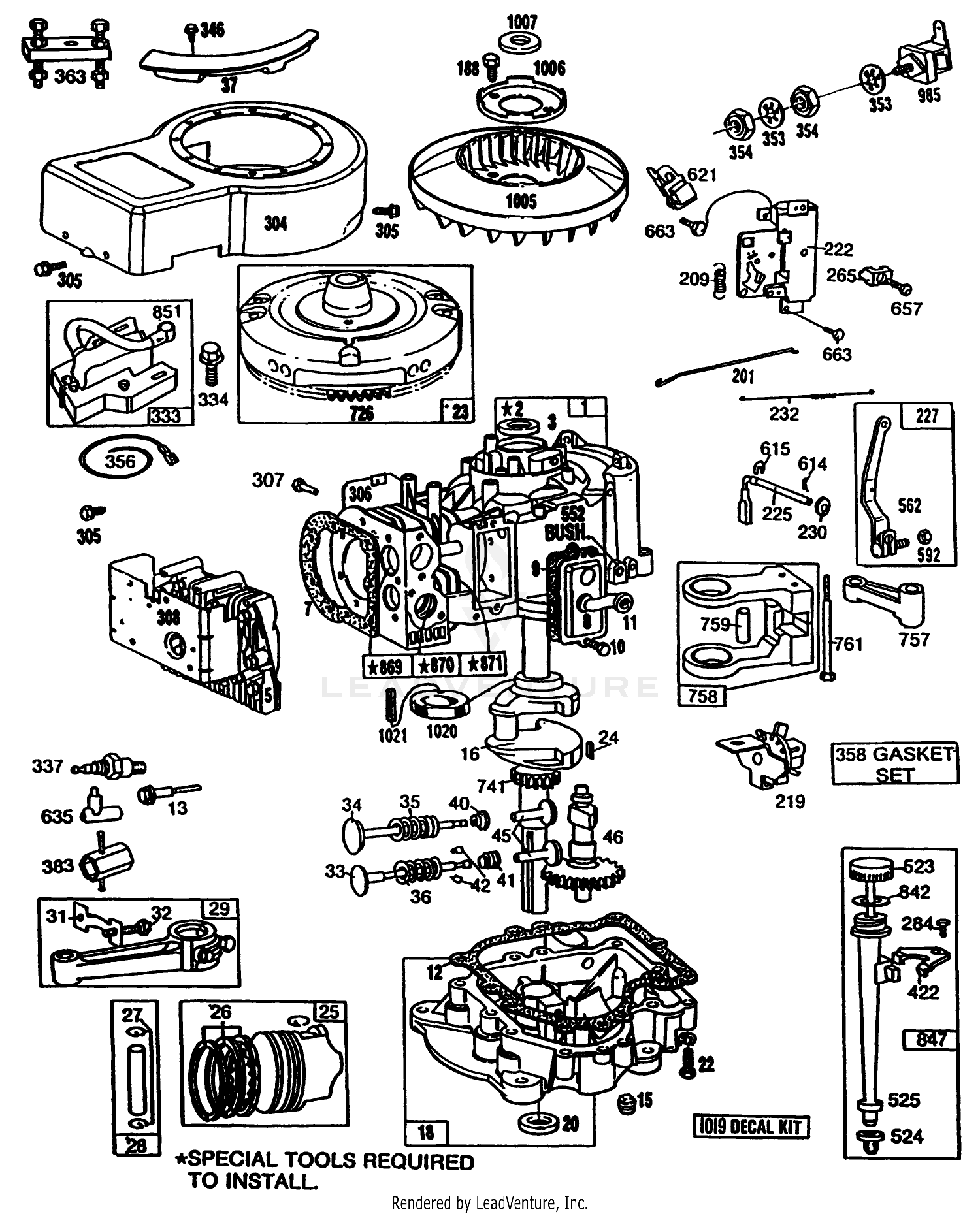 Briggs  Stratton Model No. 281706-0180-01 (continued)