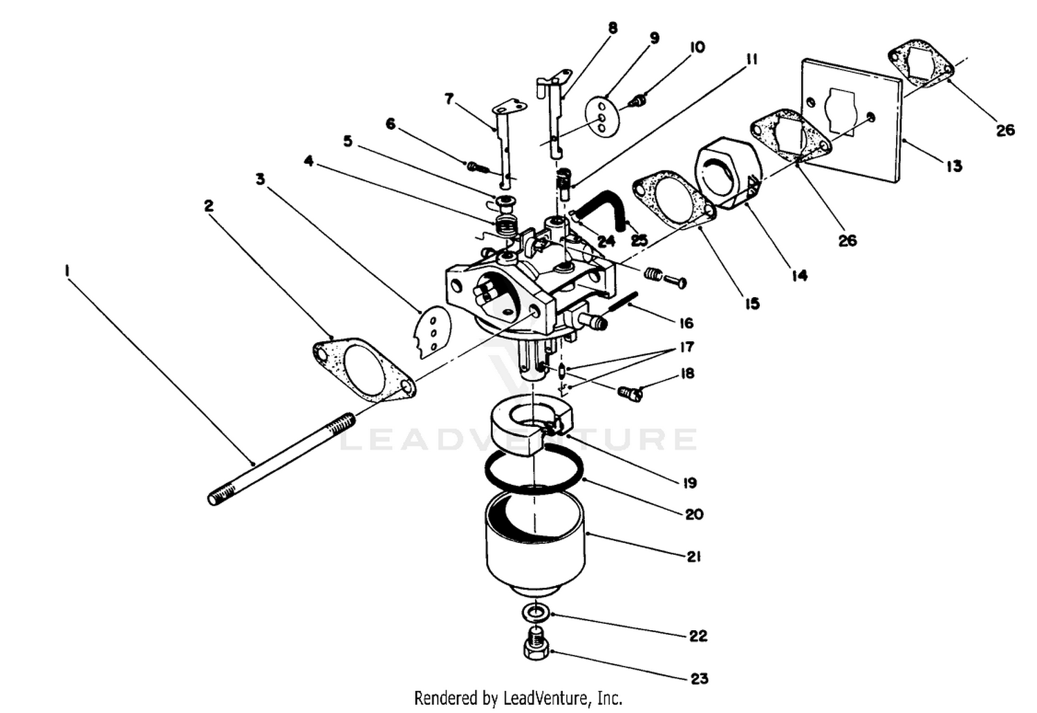 Carburetor Assembly (model No. 47pl0-1)