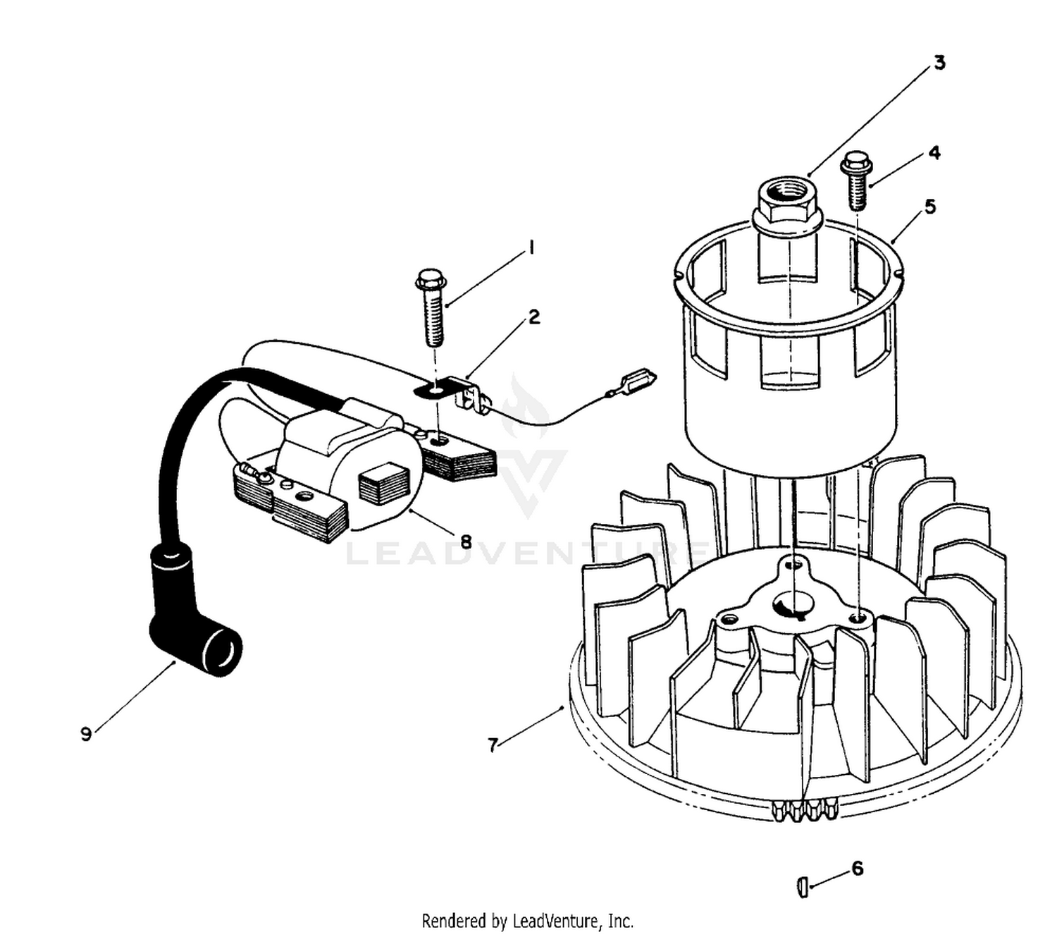 Magneto  Flywheel Assembly (model Vmk9-2)