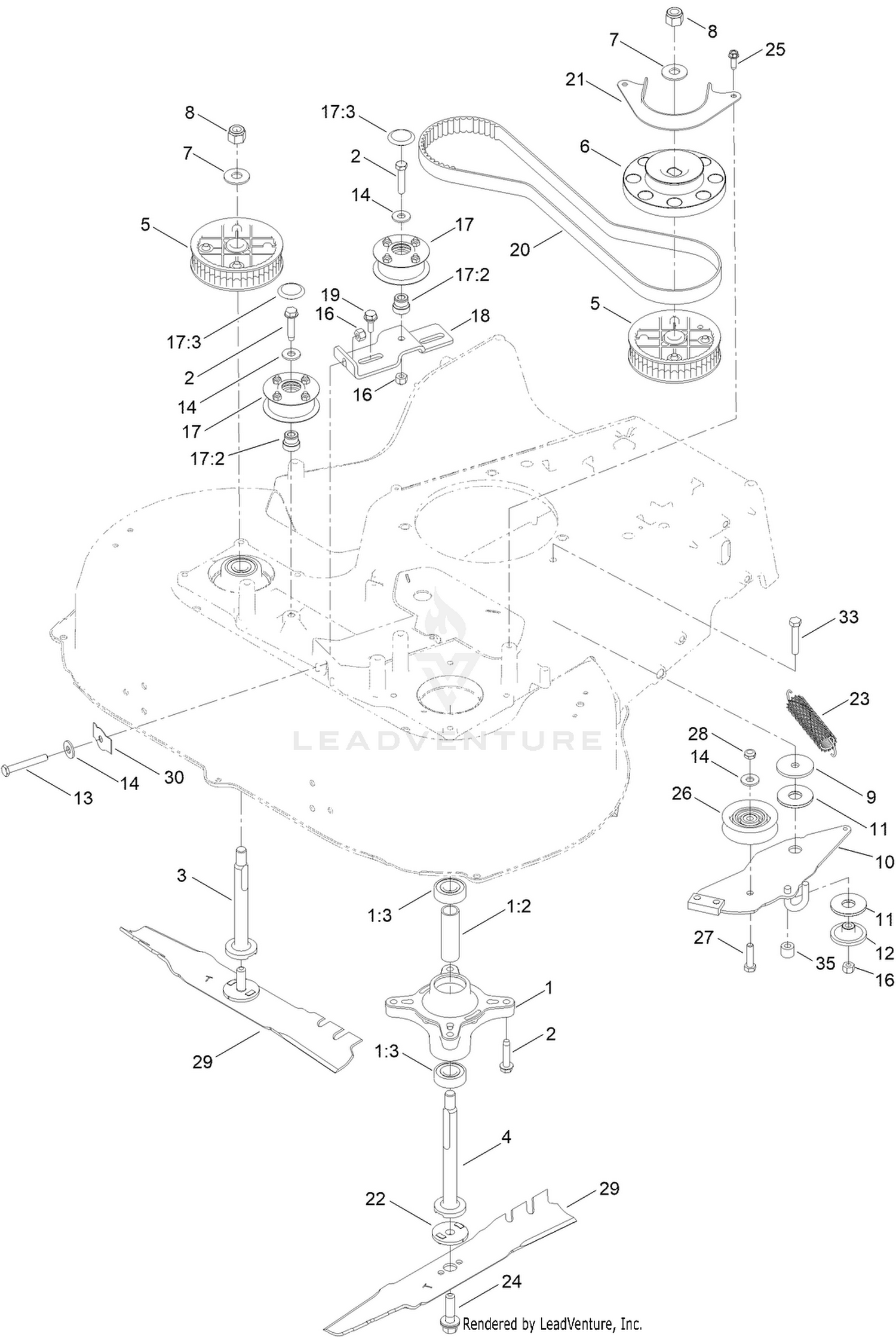 Spindle and Belt Assembly