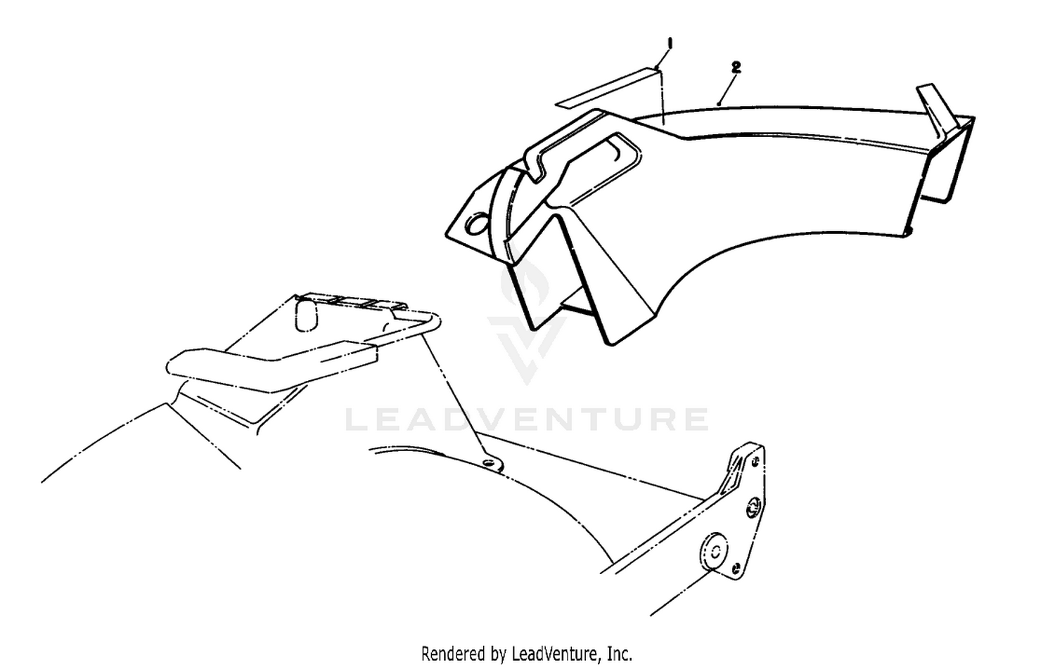 Side Discharge Chute Model No. 59168 (optional)