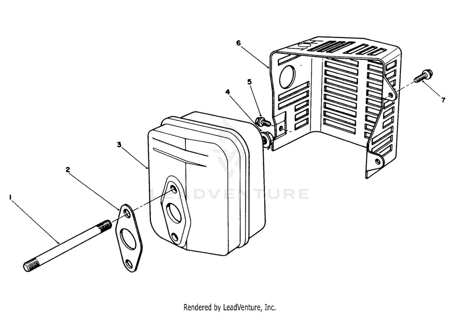 MUFFLER ASSEMBLY (MODEL NO. VMF5  VMG6)