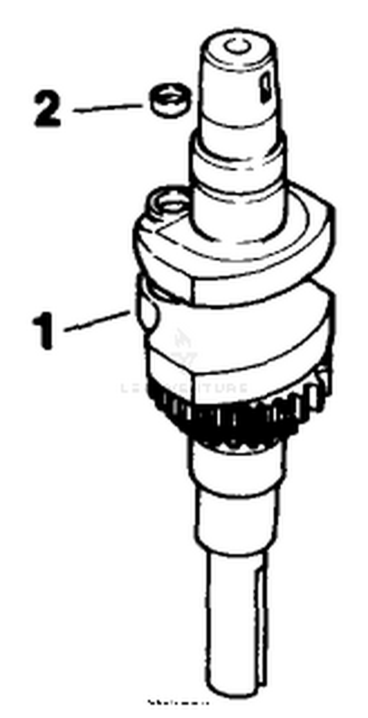Crankshaft-Engine Kohler-Model Cv12.5t Spec. No. 1254